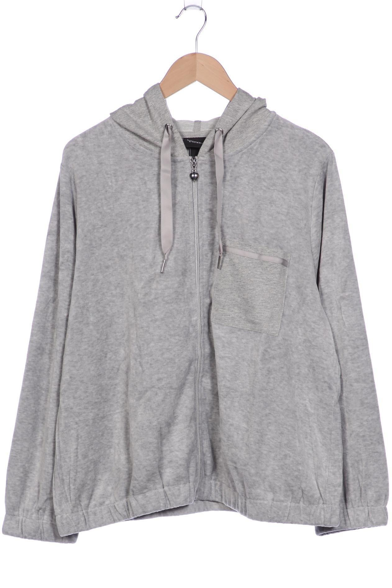 

Ulla Popken Damen Kapuzenpullover, grau, Gr. 46