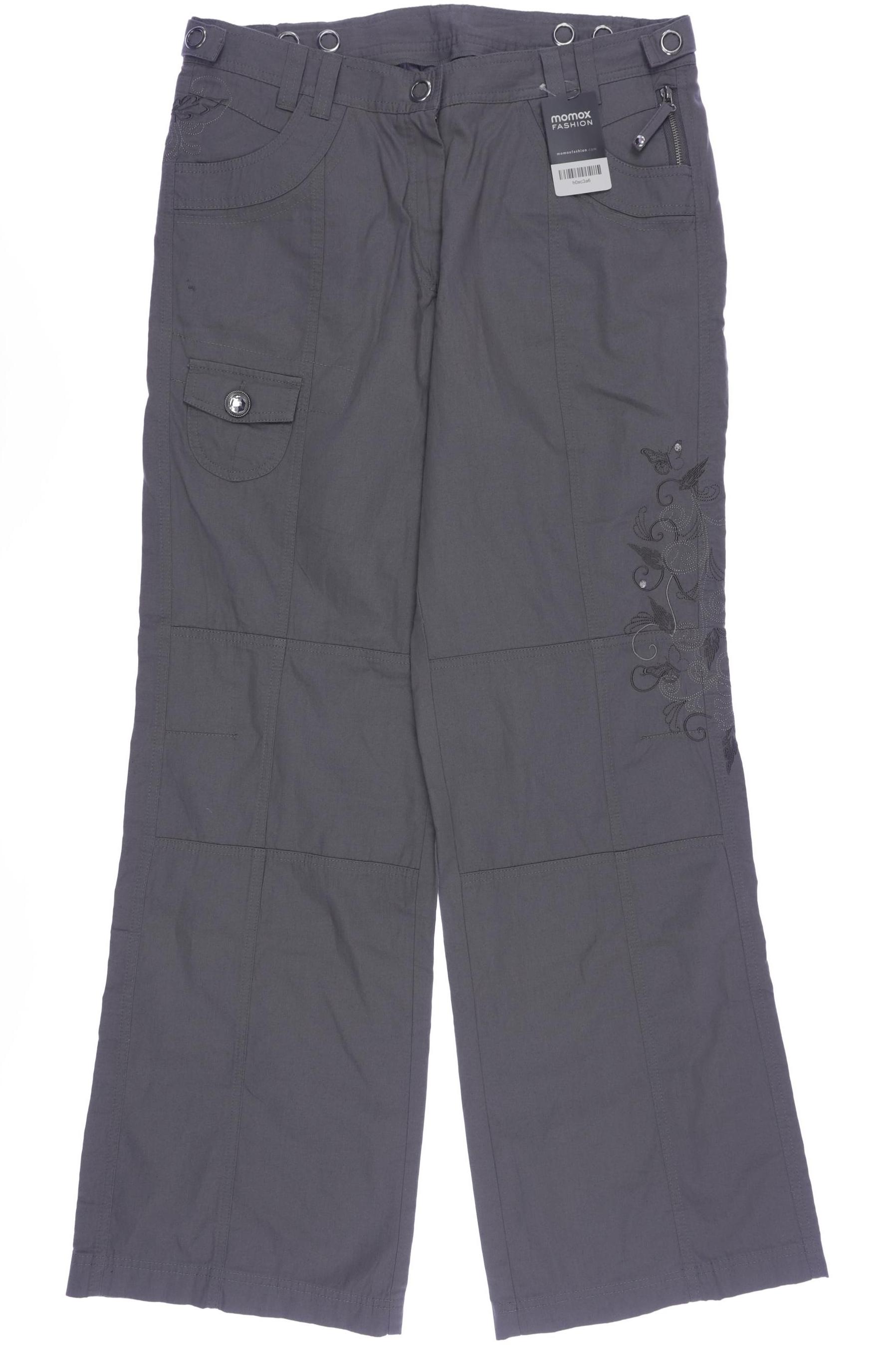 

Ulla Popken Damen Stoffhose, grau, Gr. 46