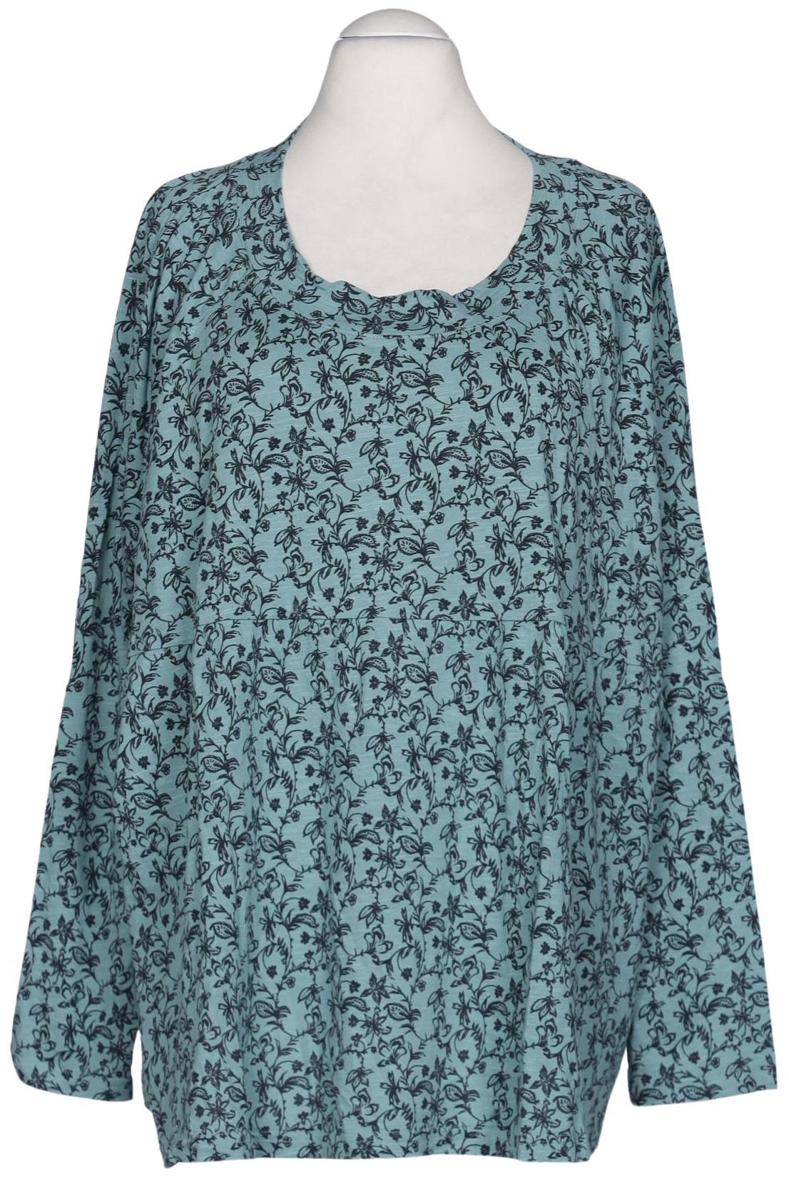 

Ulla Popken Damen Langarmshirt, türkis, Gr. 58