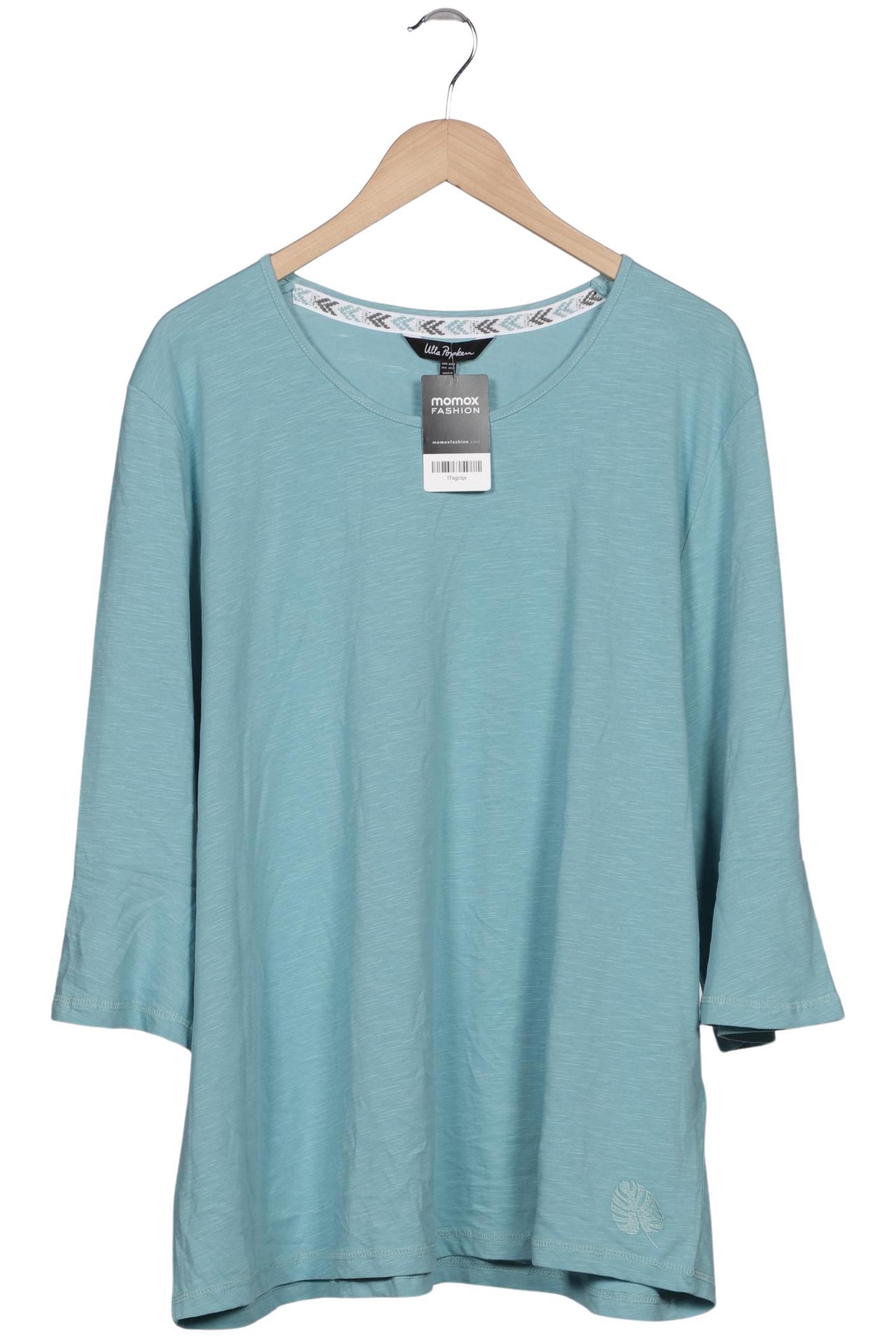 

Ulla Popken Damen Langarmshirt, türkis, Gr. 50