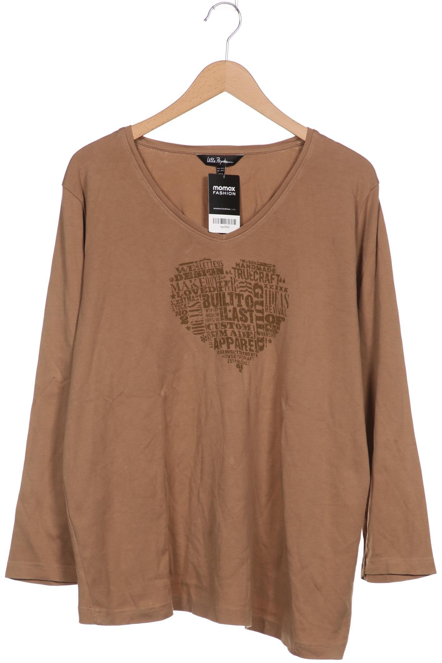 

Ulla Popken Damen Langarmshirt, braun, Gr. 50