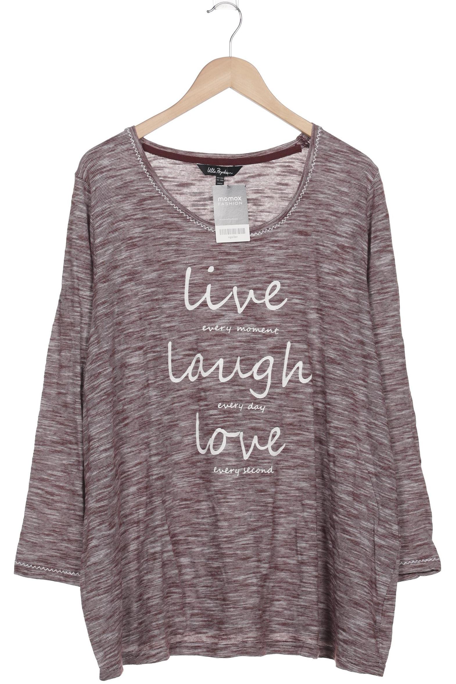 

Ulla Popken Damen Langarmshirt, bordeaux, Gr. 50