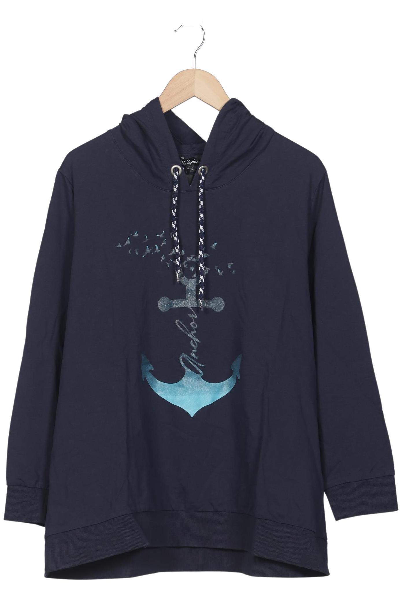 

Ulla Popken Damen Kapuzenpullover, marineblau, Gr. 50