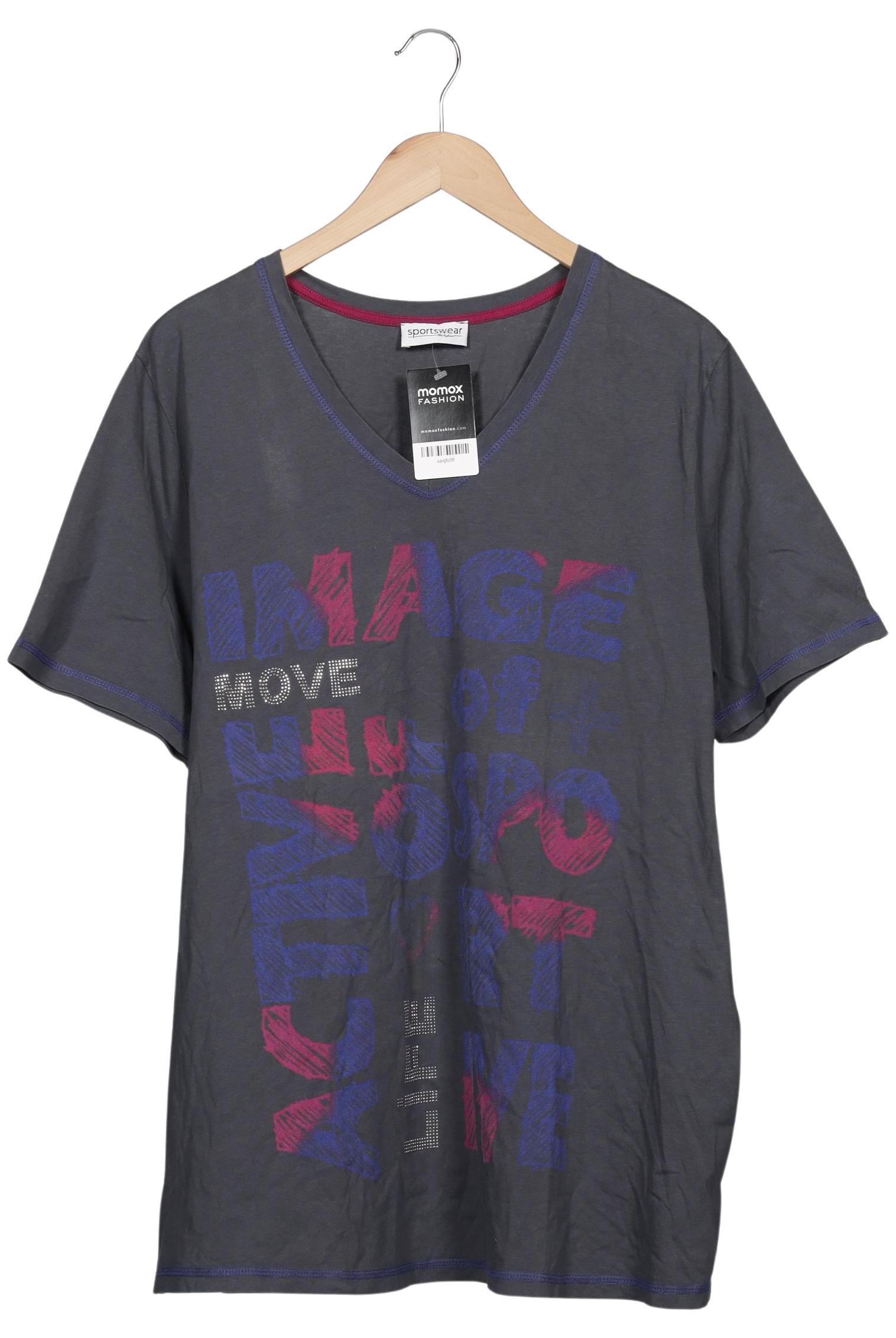 

Ulla Popken Damen T-Shirt, grau, Gr. 50