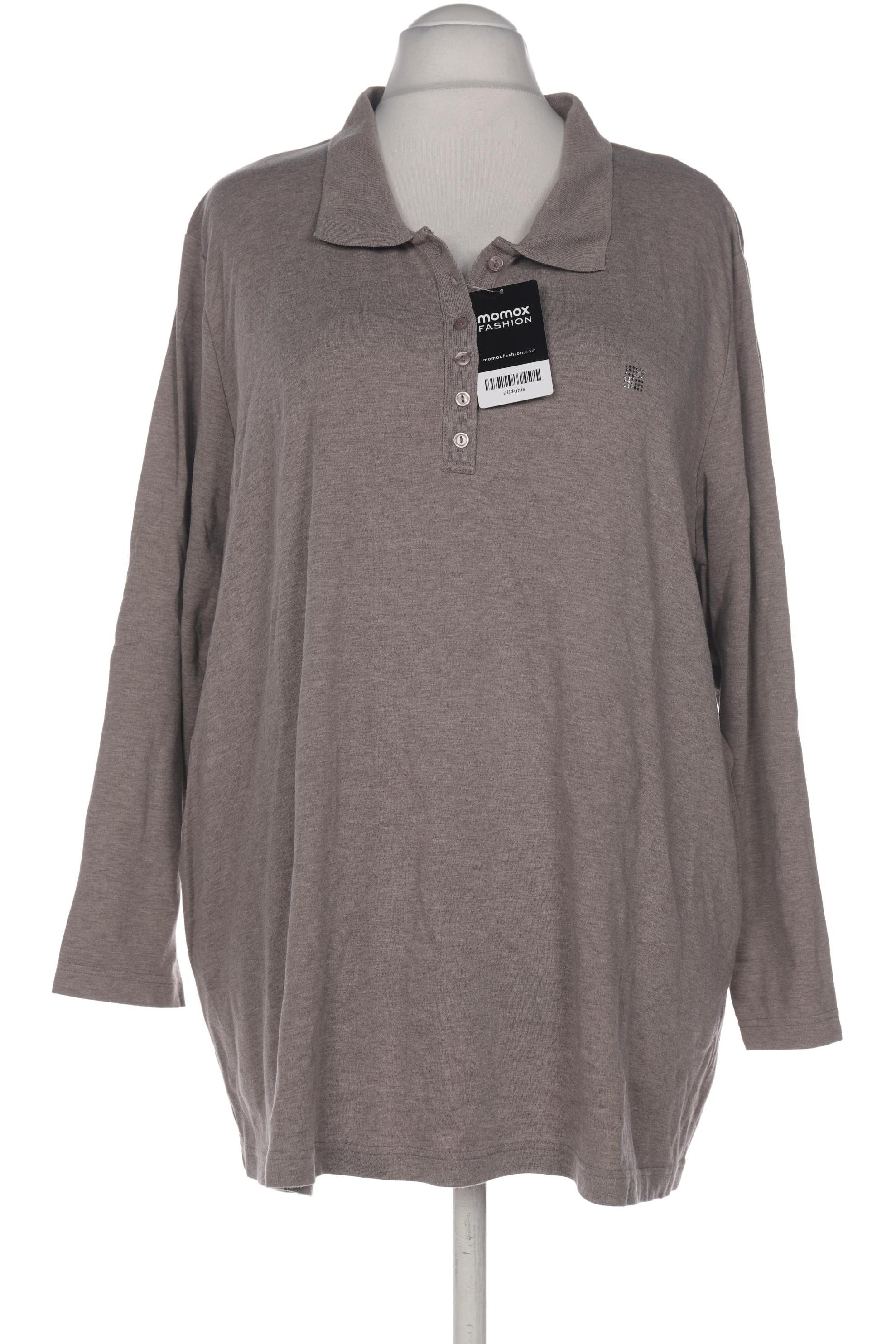 

Ulla Popken Damen Poloshirt, braun, Gr. 54