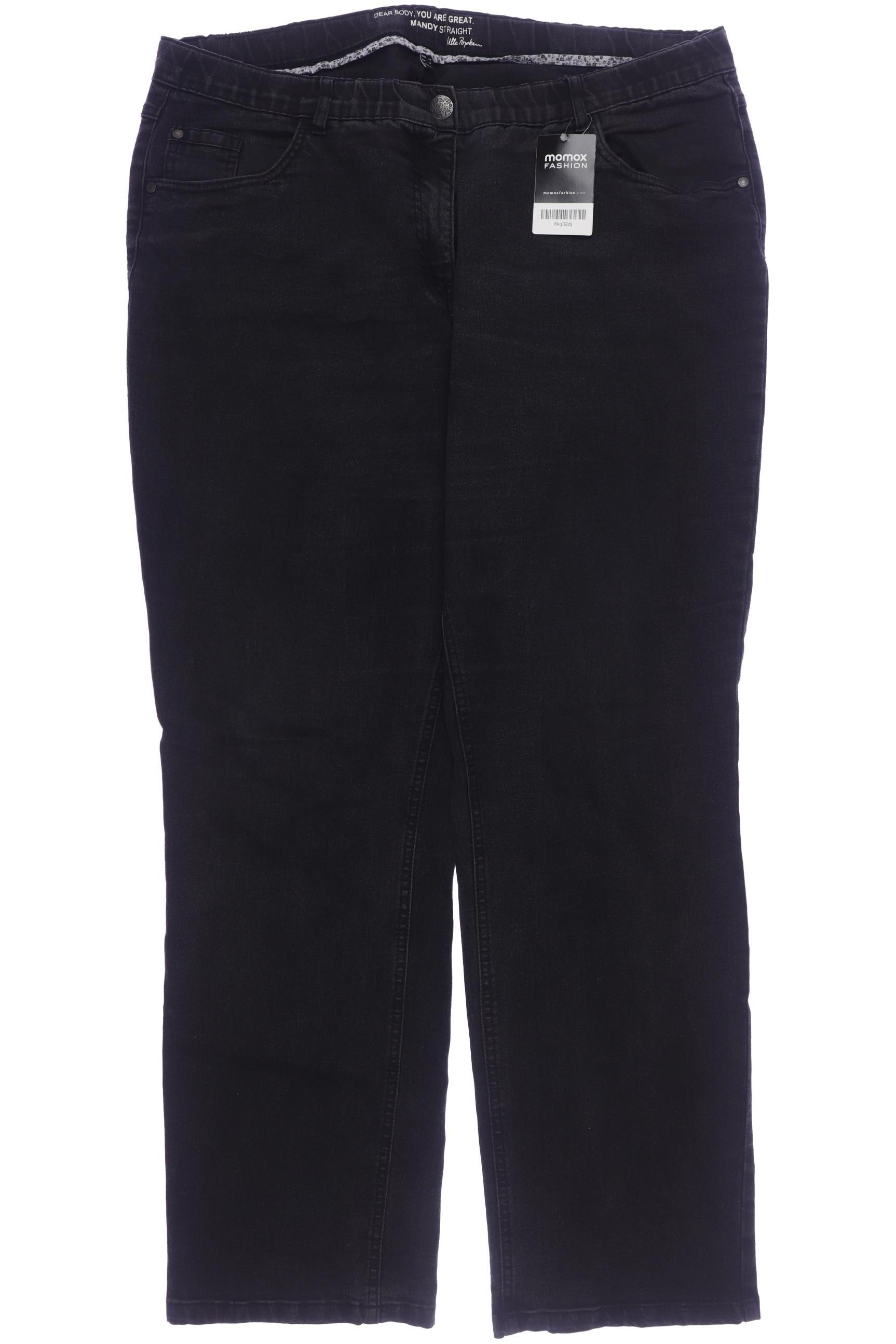 

Ulla Popken Damen Jeans, schwarz, Gr. 48