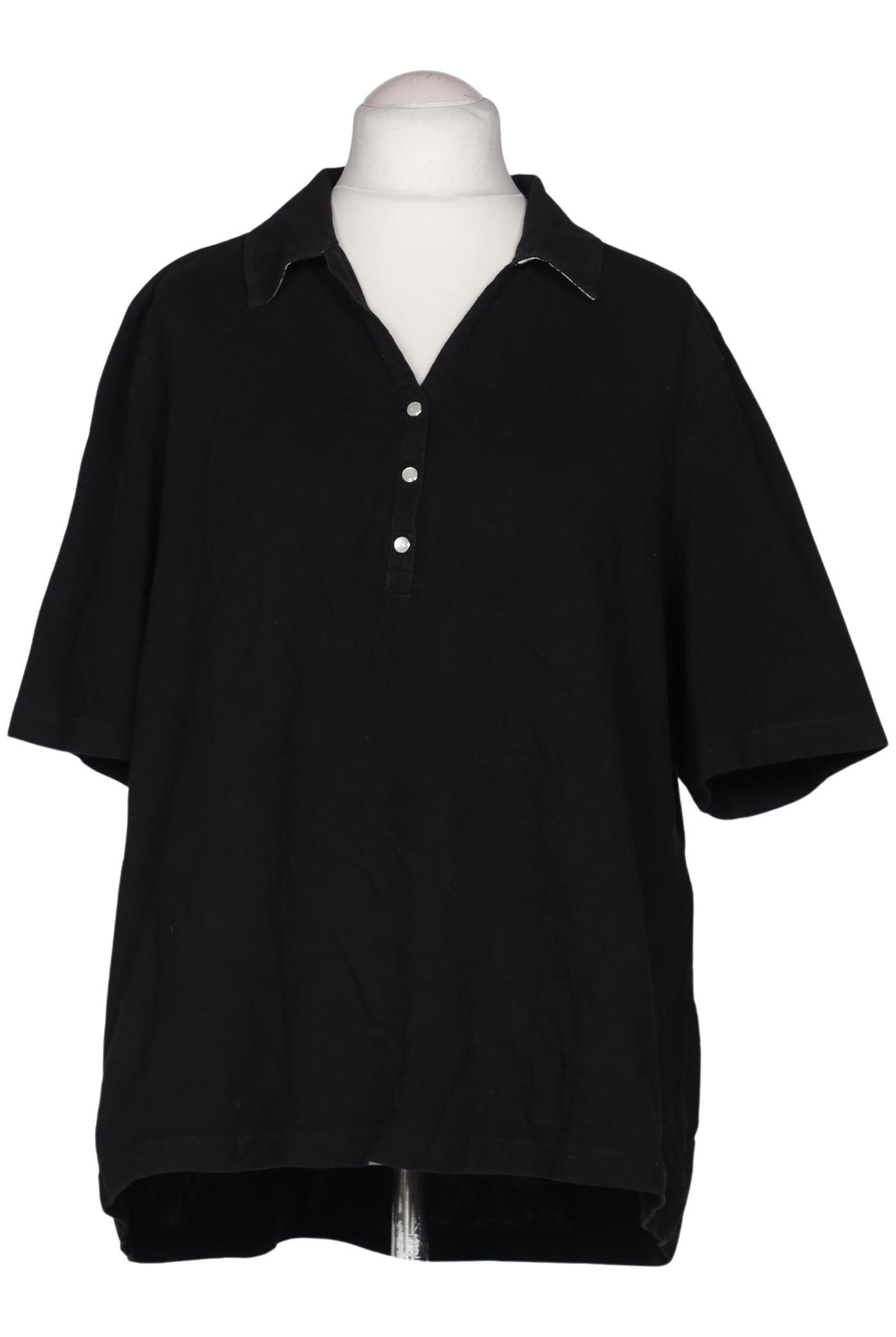 

Ulla Popken Damen Poloshirt, schwarz, Gr. 54
