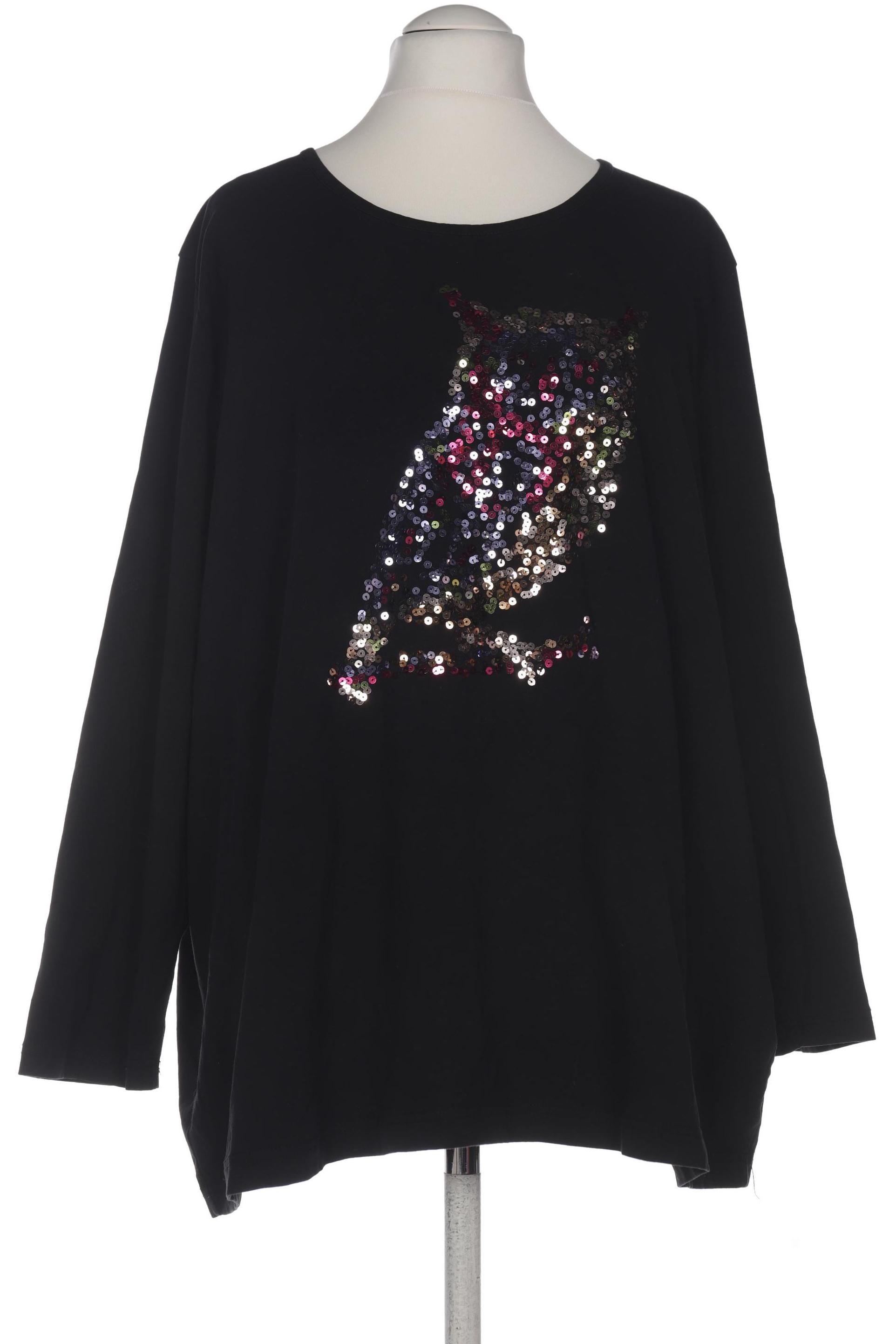 

Ulla Popken Damen Langarmshirt, schwarz, Gr. 54