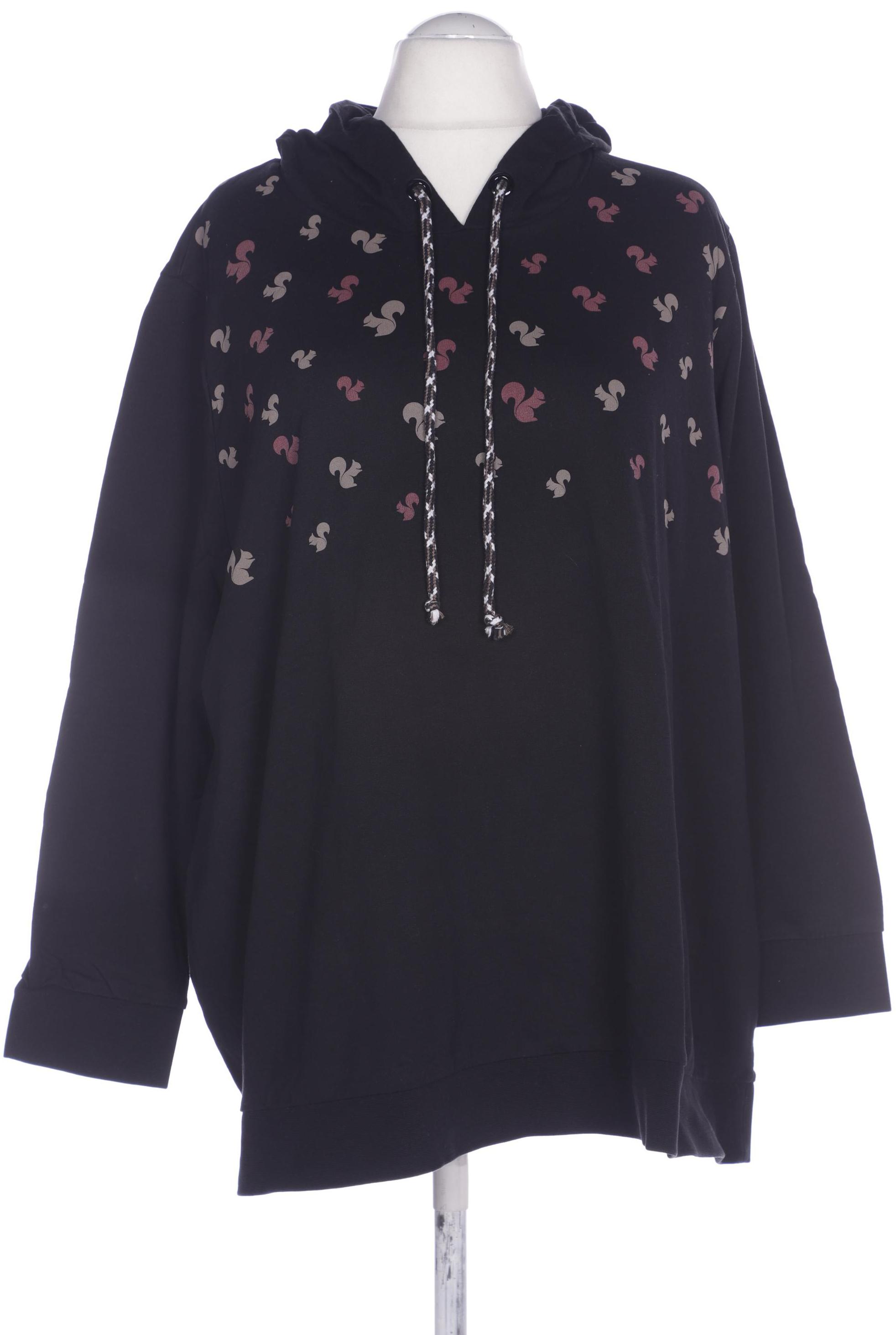 

Ulla Popken Damen Kapuzenpullover, schwarz