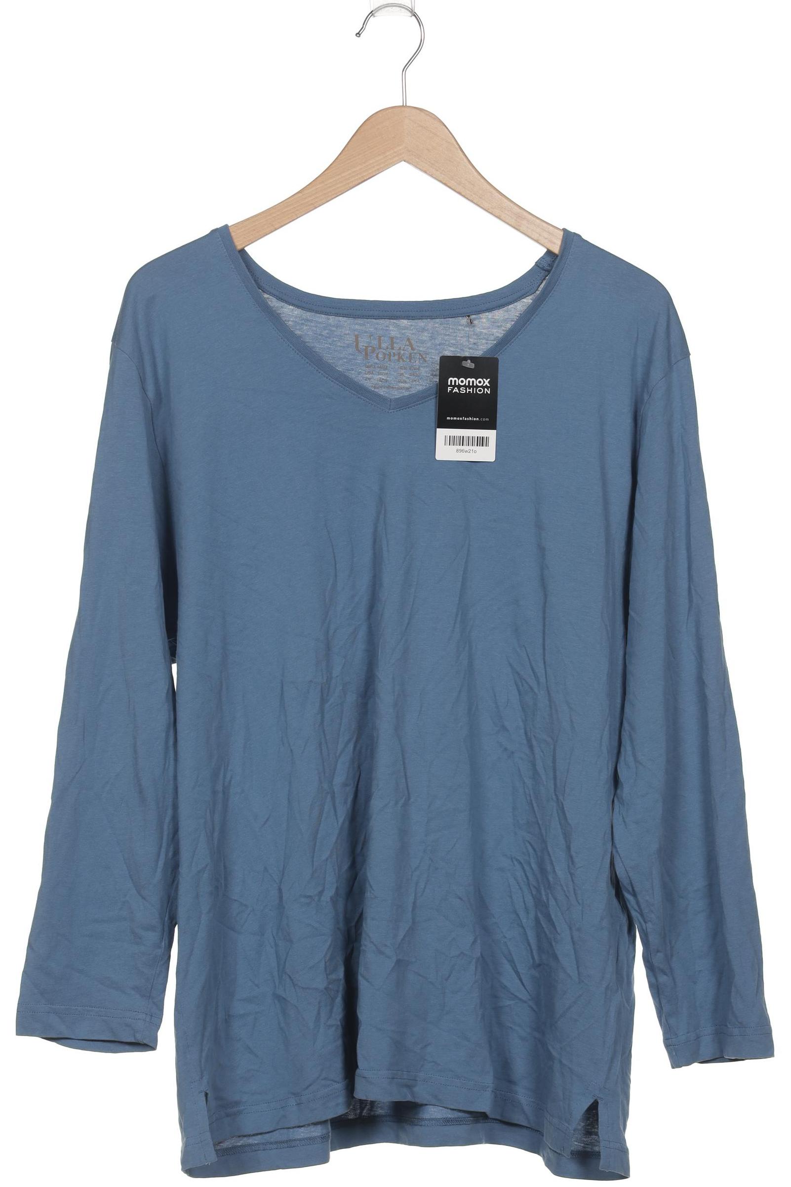 

Ulla Popken Damen Langarmshirt, blau, Gr. 46