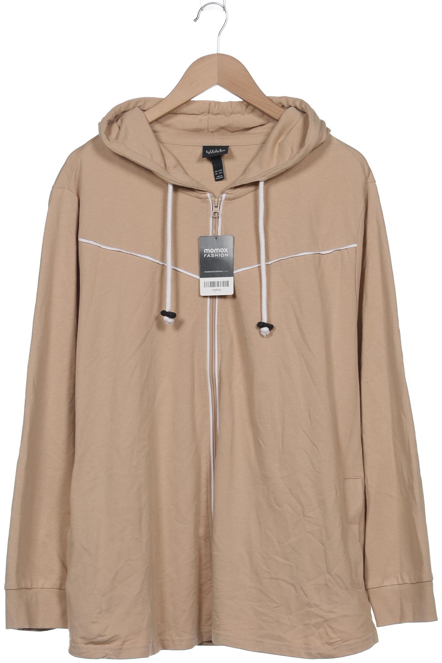 

Ulla Popken Damen Kapuzenpullover, beige, Gr. 54
