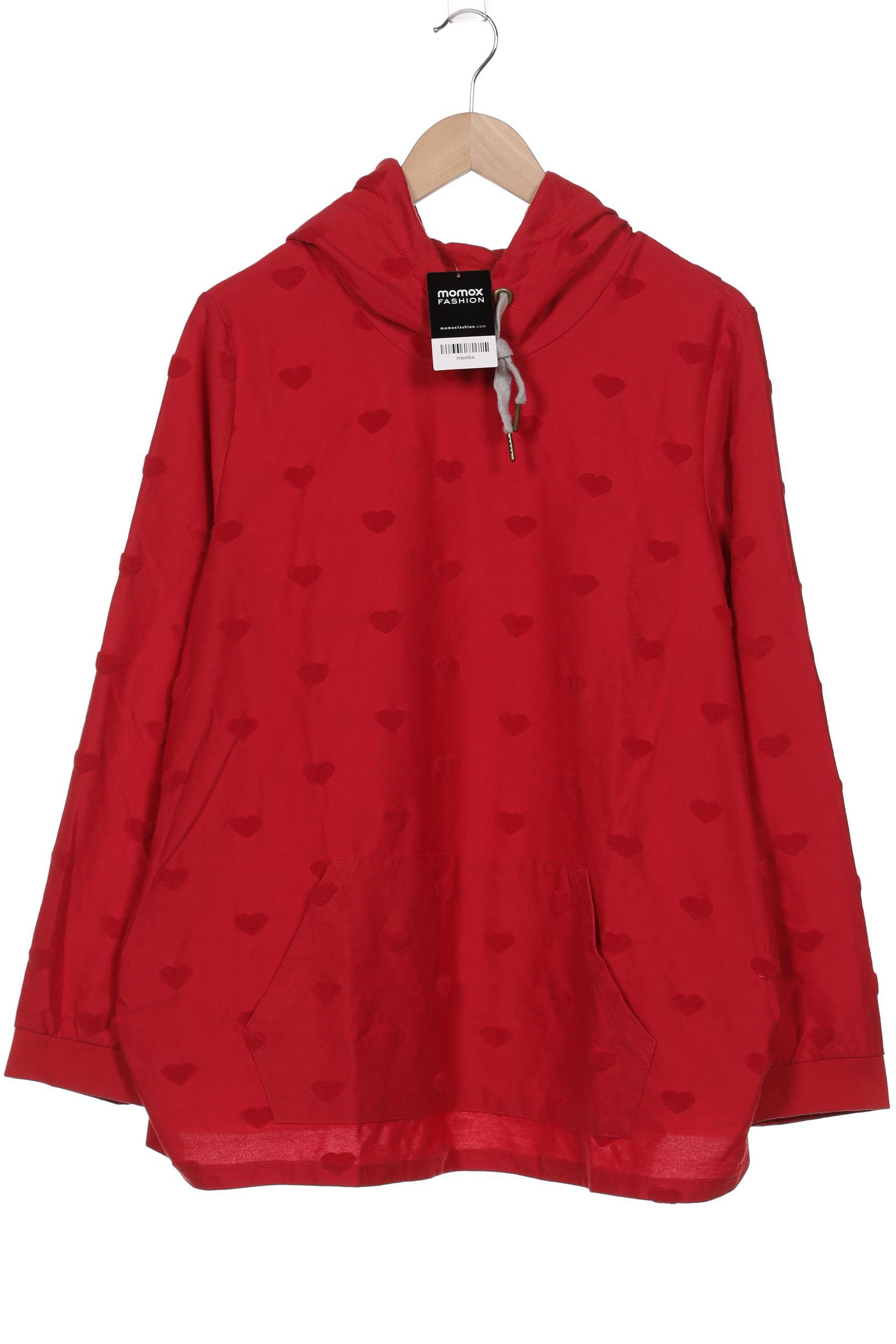

Ulla Popken Damen Kapuzenpullover, rot, Gr. 46