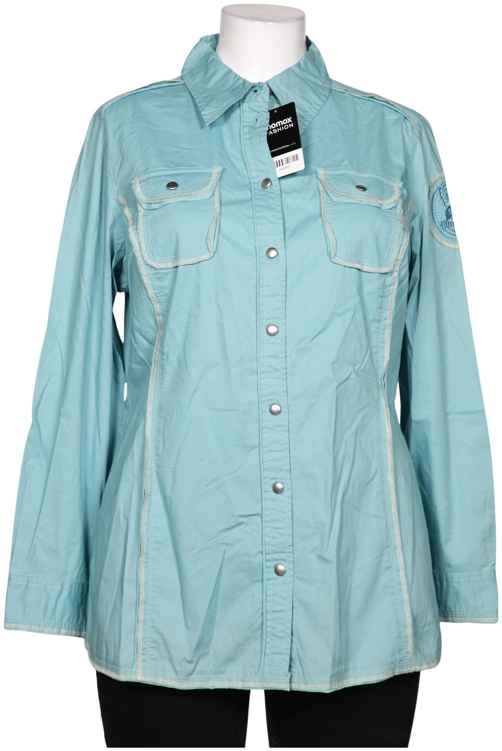 

Ulla Popken Damen Bluse, türkis, Gr. 42