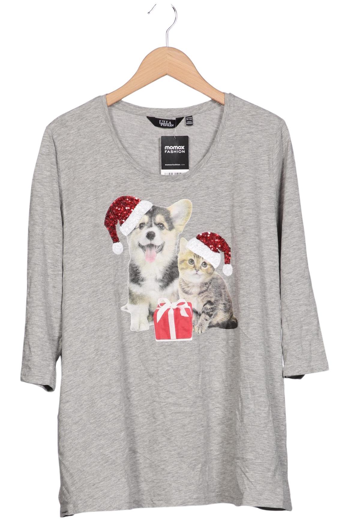 

Ulla Popken Damen Langarmshirt, grau, Gr. 46