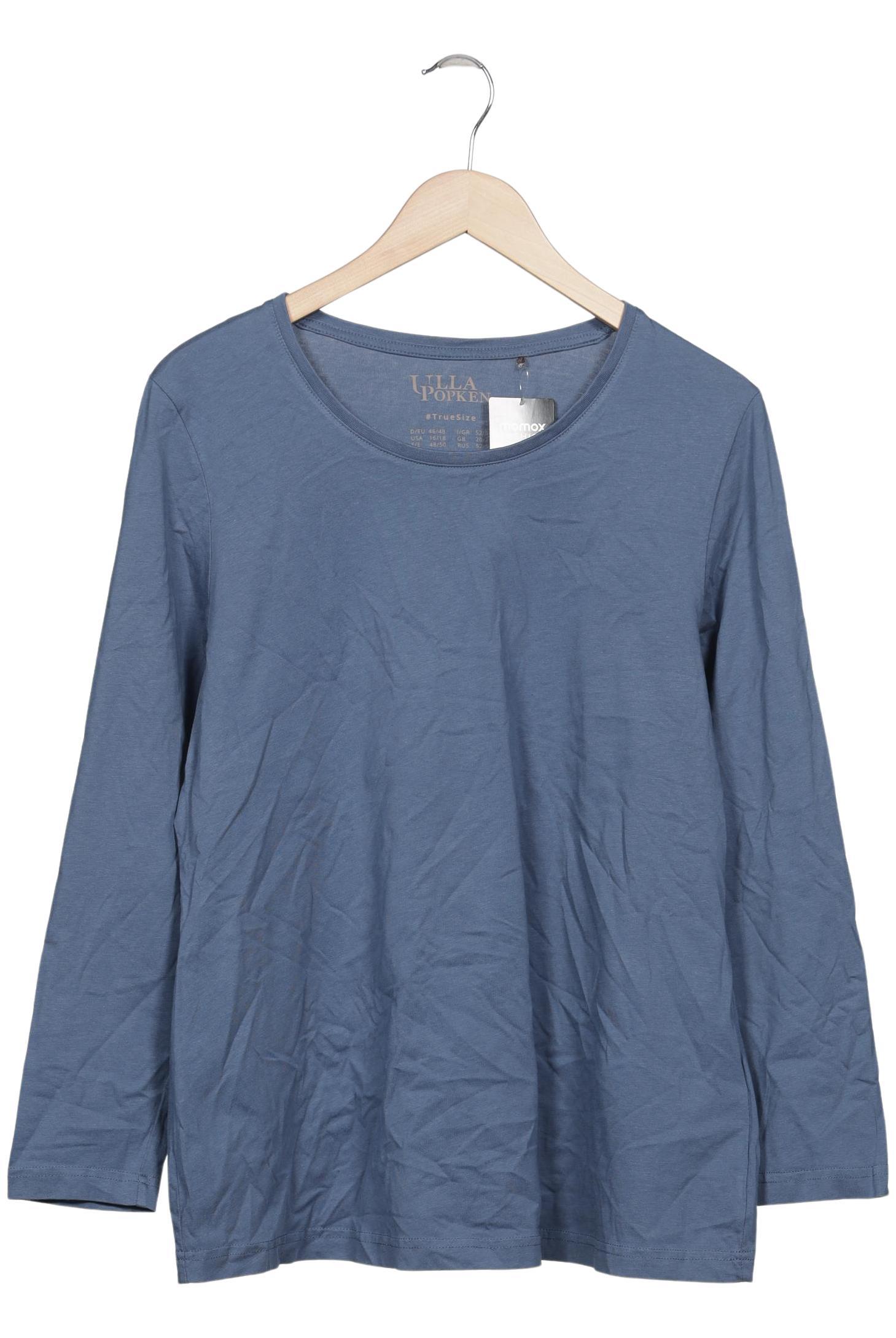 

Ulla Popken Damen Langarmshirt, blau, Gr. 46