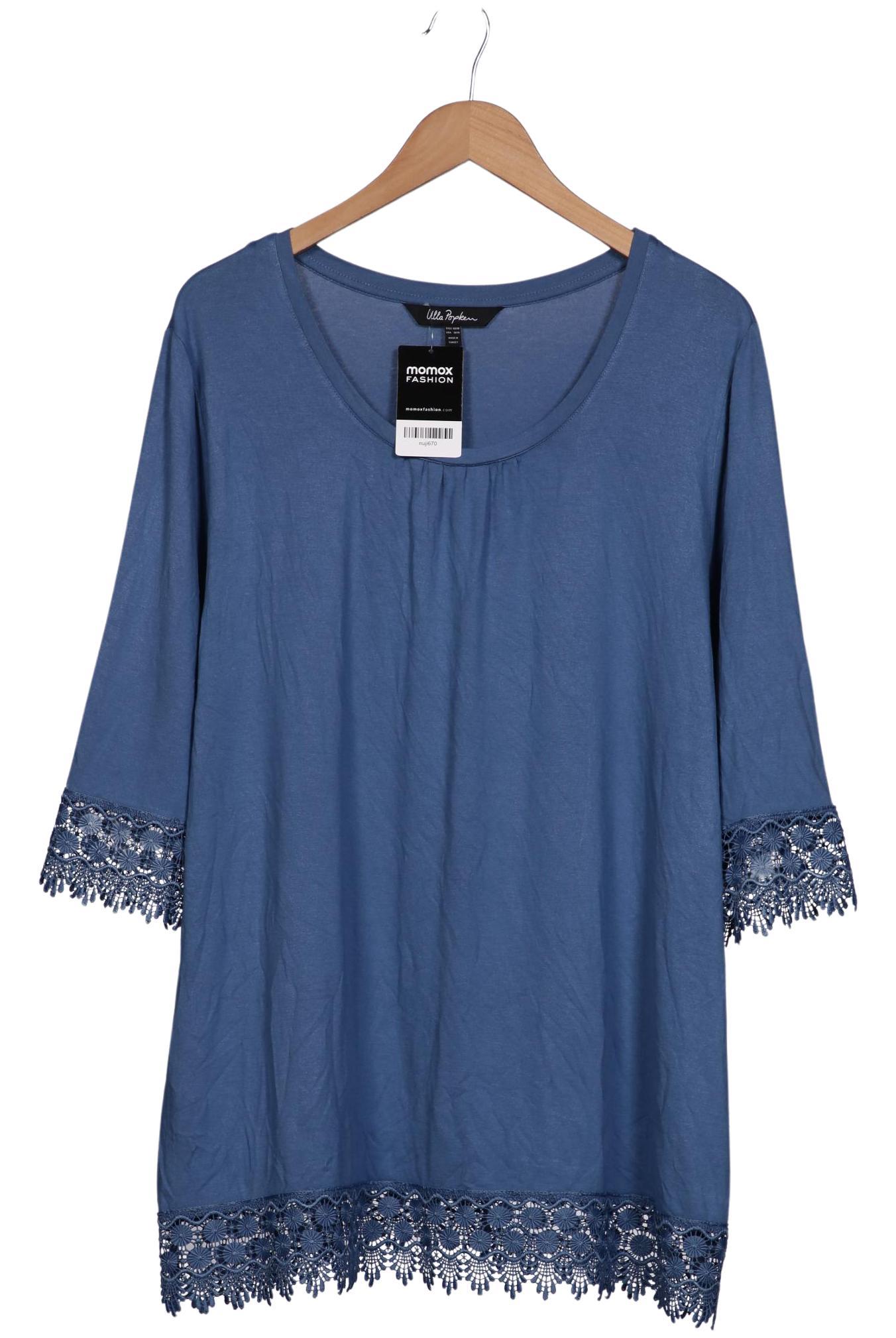

Ulla Popken Damen Langarmshirt, blau, Gr. 46