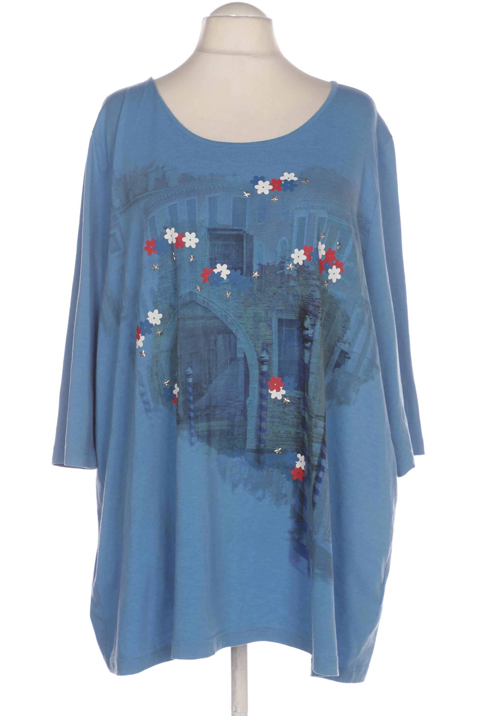 

Ulla Popken Damen T-Shirt, blau, Gr. 54