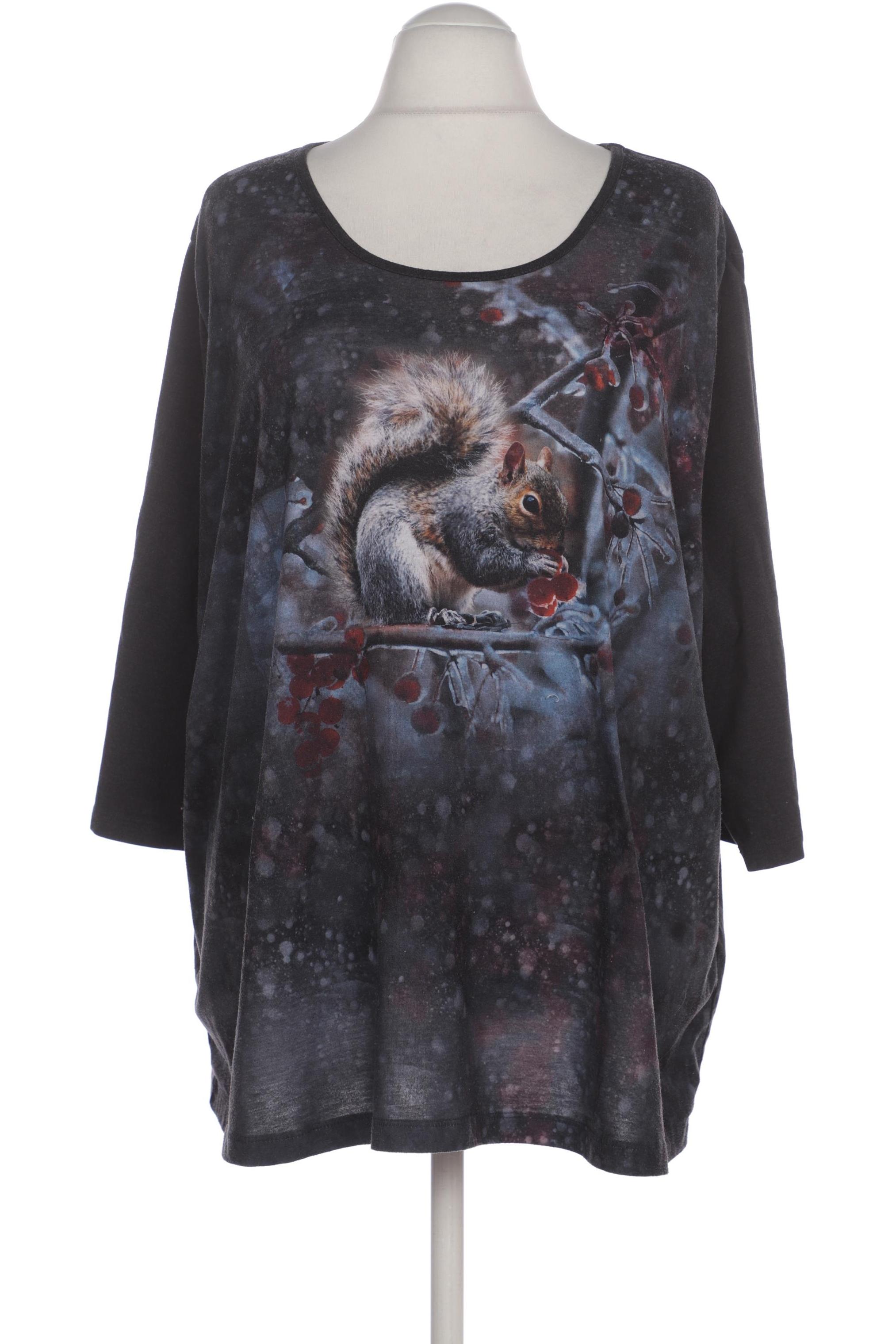 

Ulla Popken Damen Langarmshirt, blau, Gr. 54