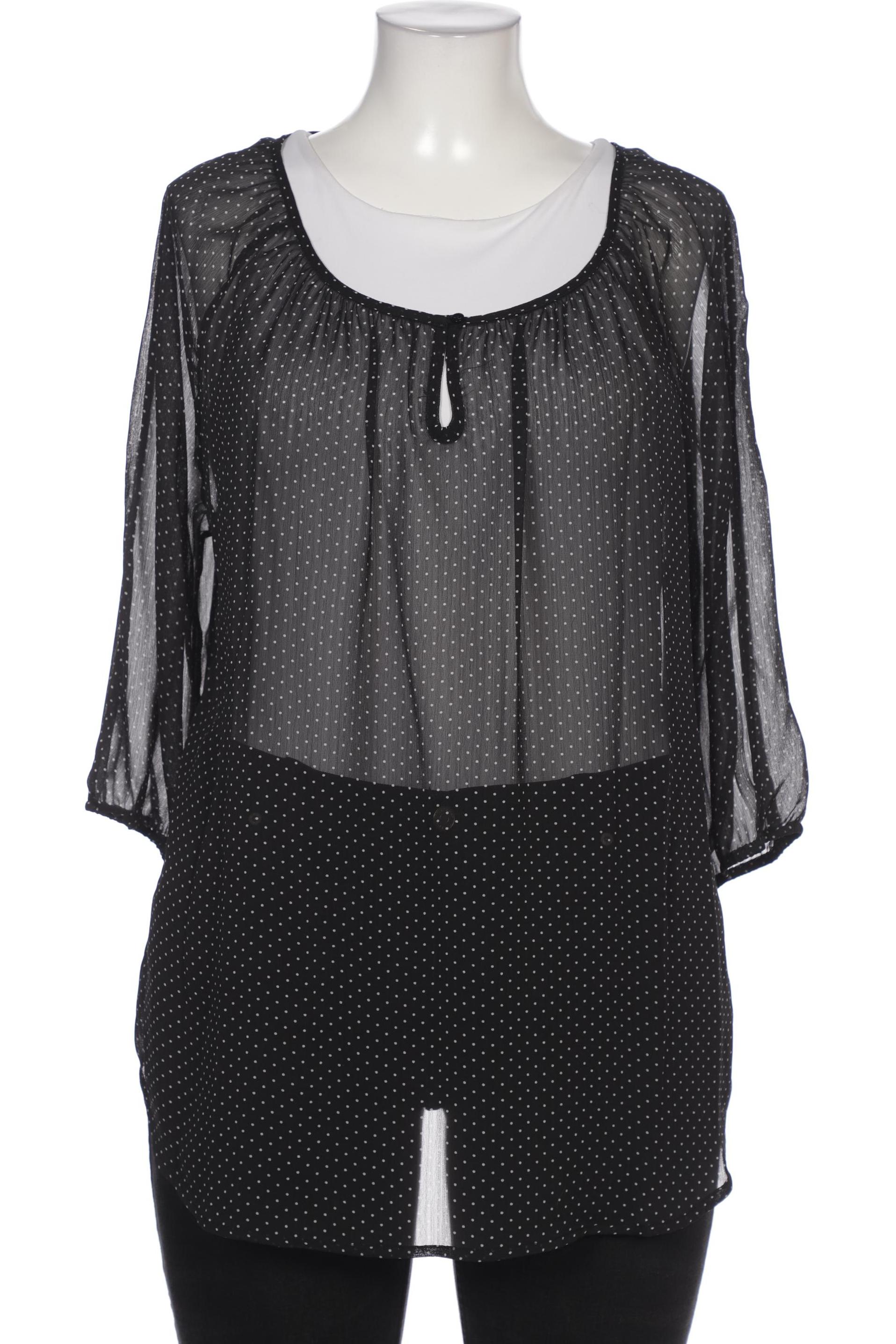 

Ulla Popken Damen Bluse, schwarz, Gr. 46