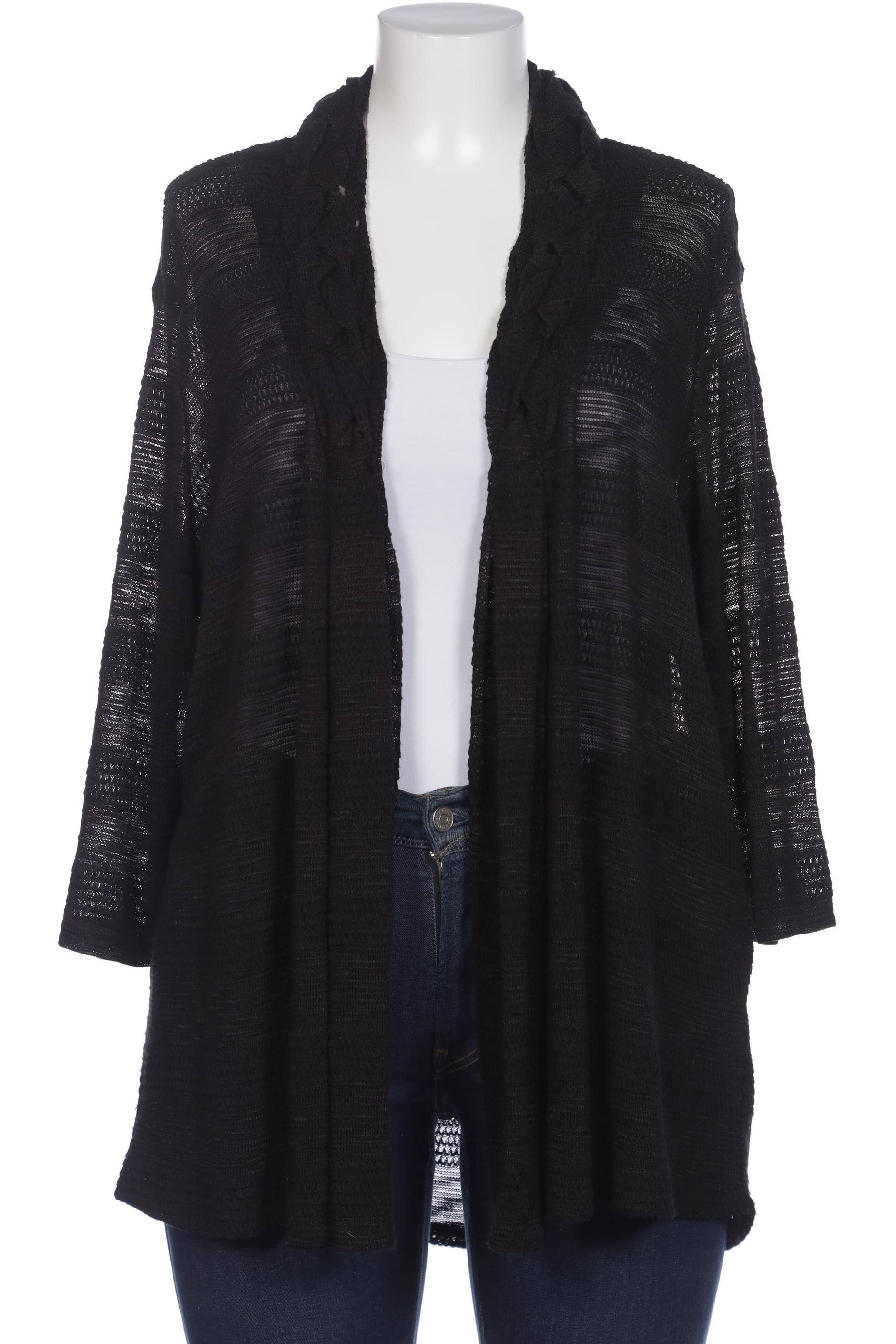 

Ulla Popken Damen Strickjacke, schwarz, Gr. 46