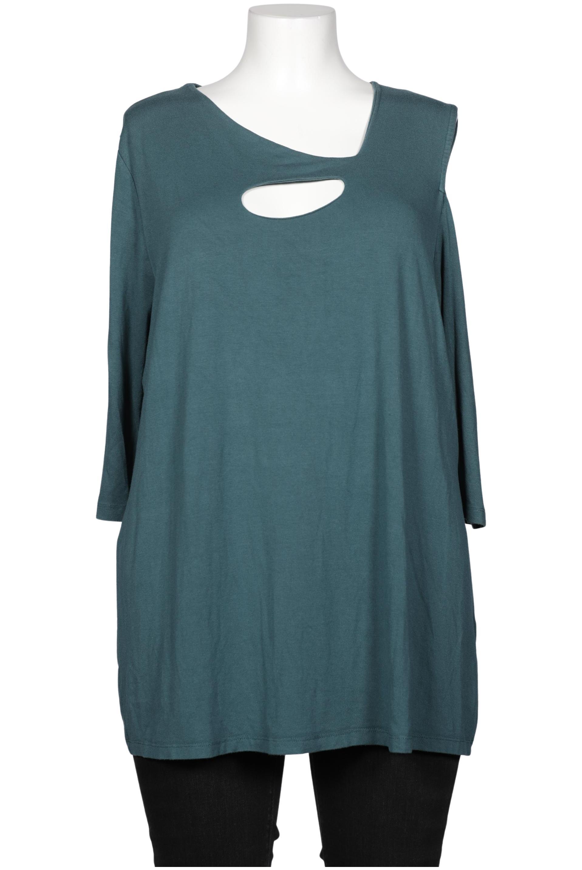 

Ulla Popken Damen Langarmshirt, türkis, Gr. 46