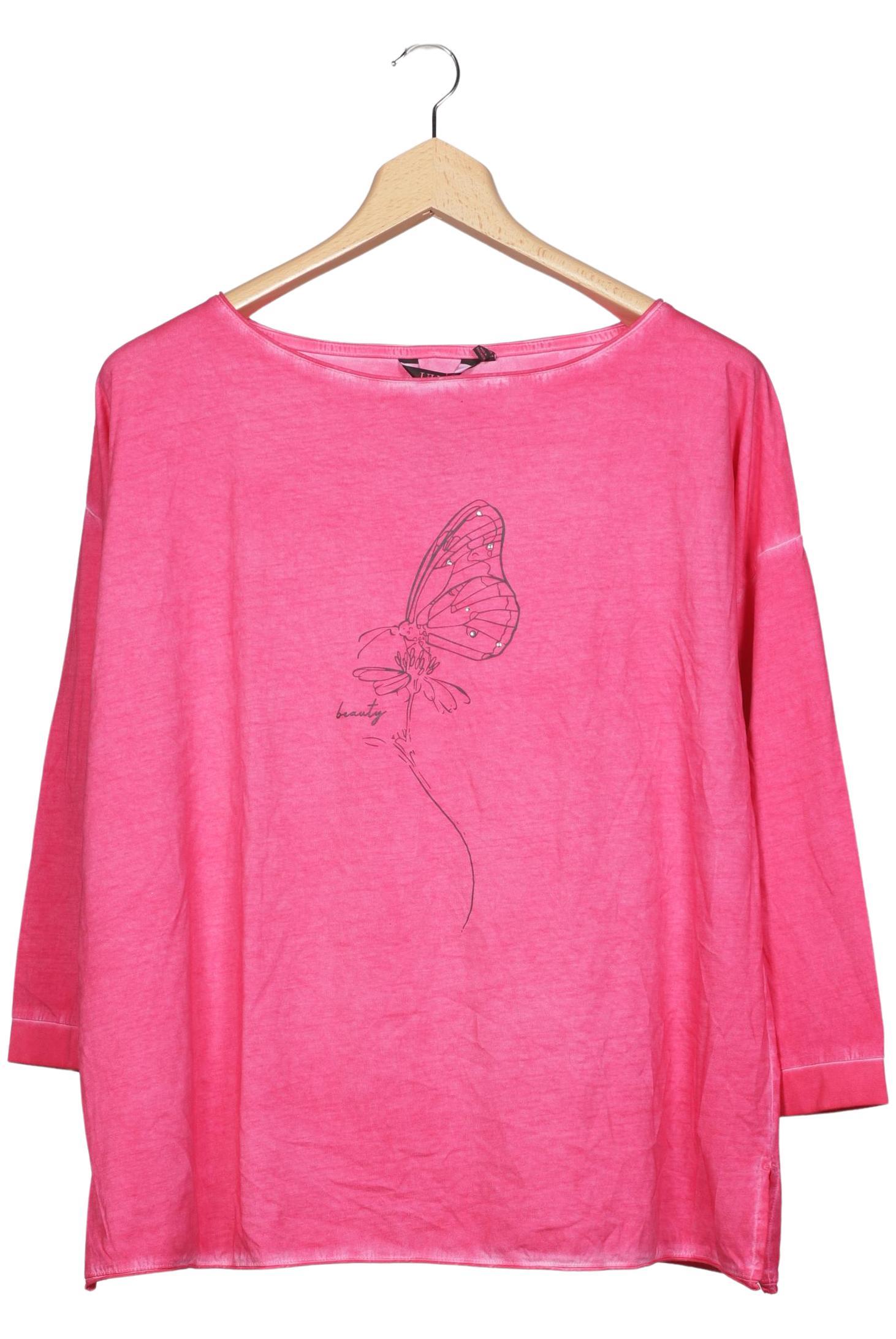 

Ulla Popken Damen Langarmshirt, pink, Gr. 46