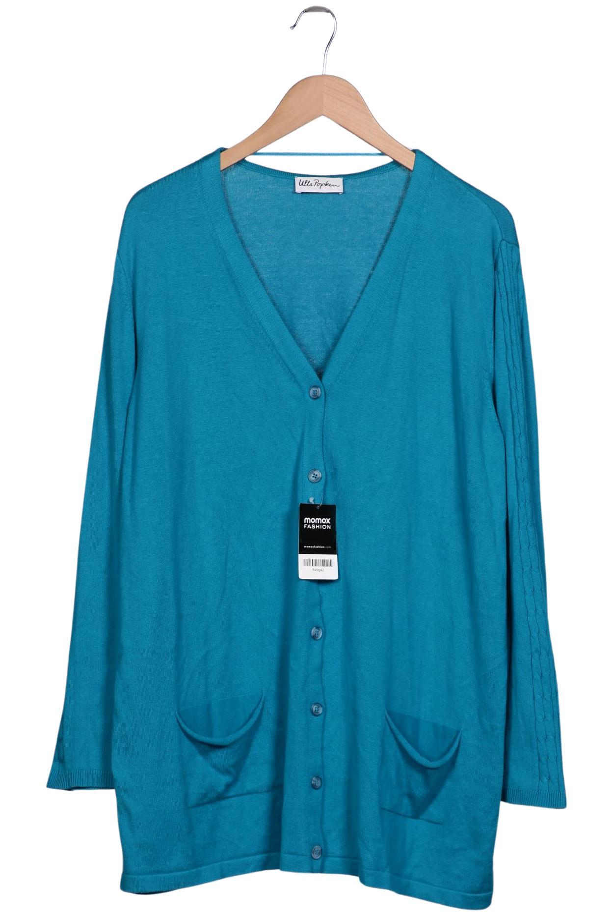 

Ulla Popken Damen Strickjacke, türkis, Gr. 46