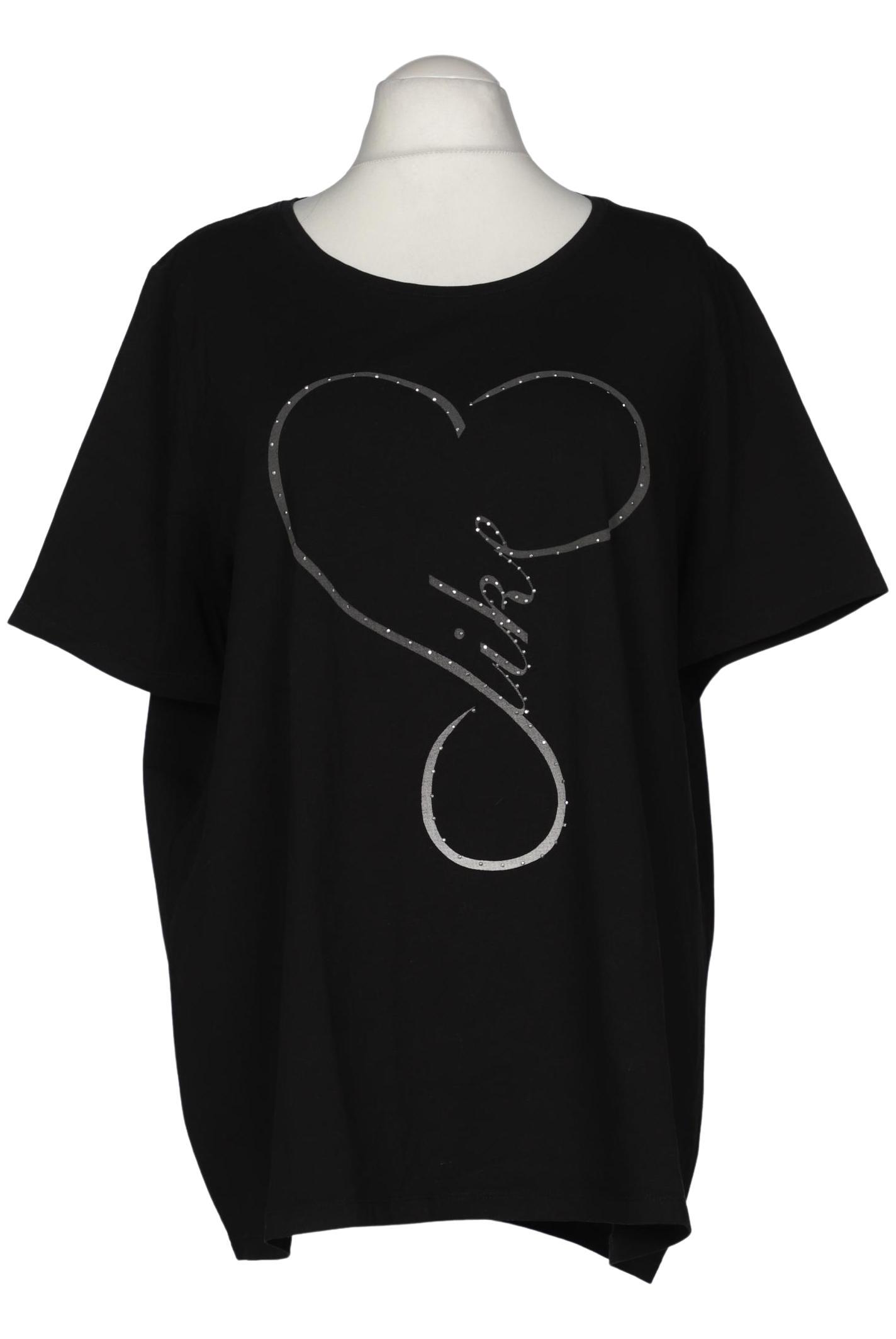 

Ulla Popken Damen T-Shirt, schwarz, Gr. 54