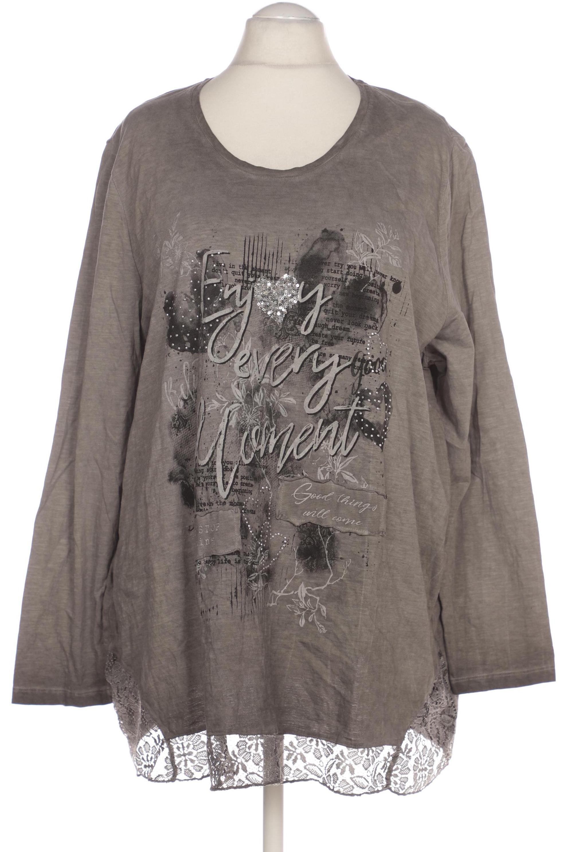 

Ulla Popken Damen Langarmshirt, grau
