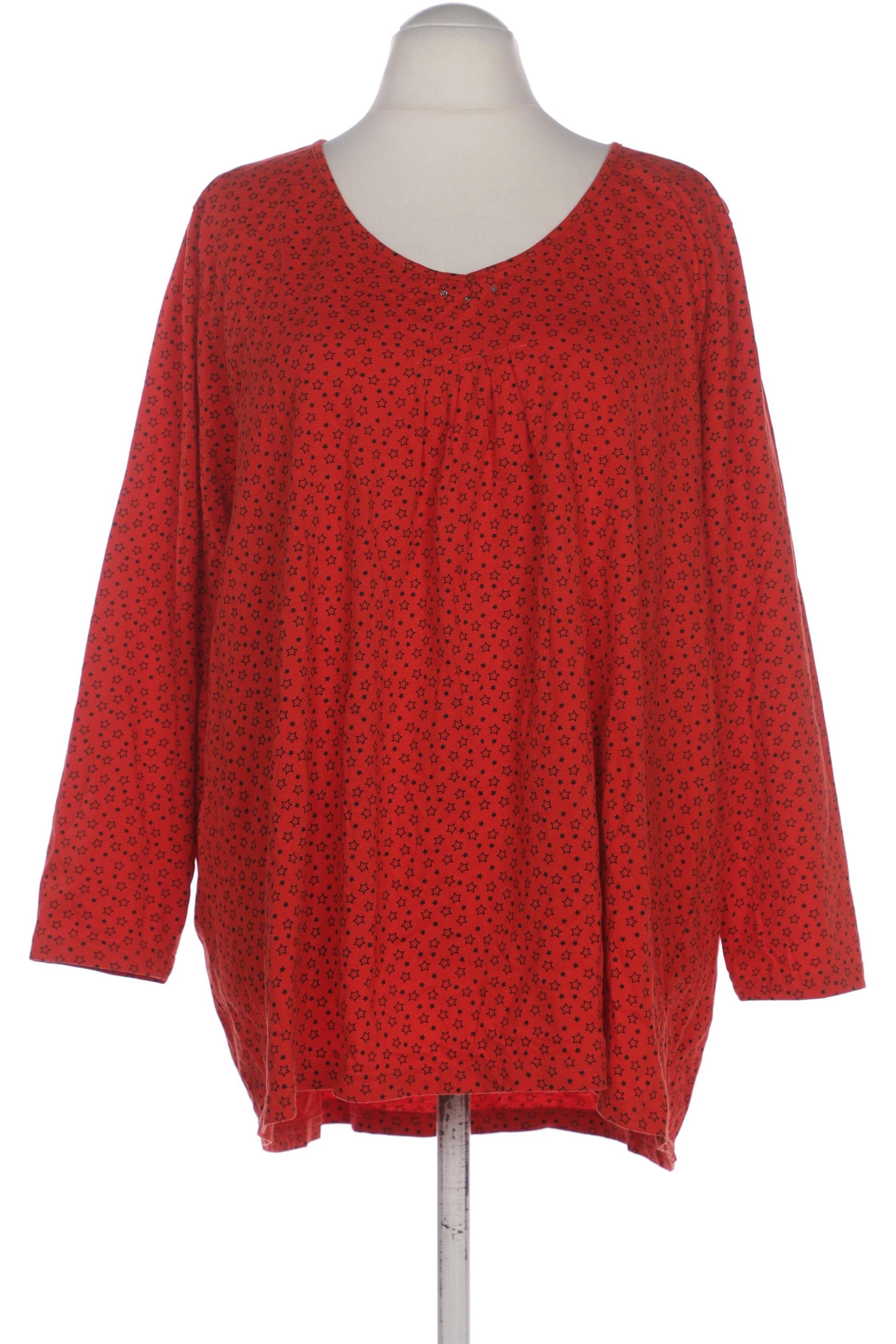

Ulla Popken Damen Langarmshirt, rot, Gr. 56