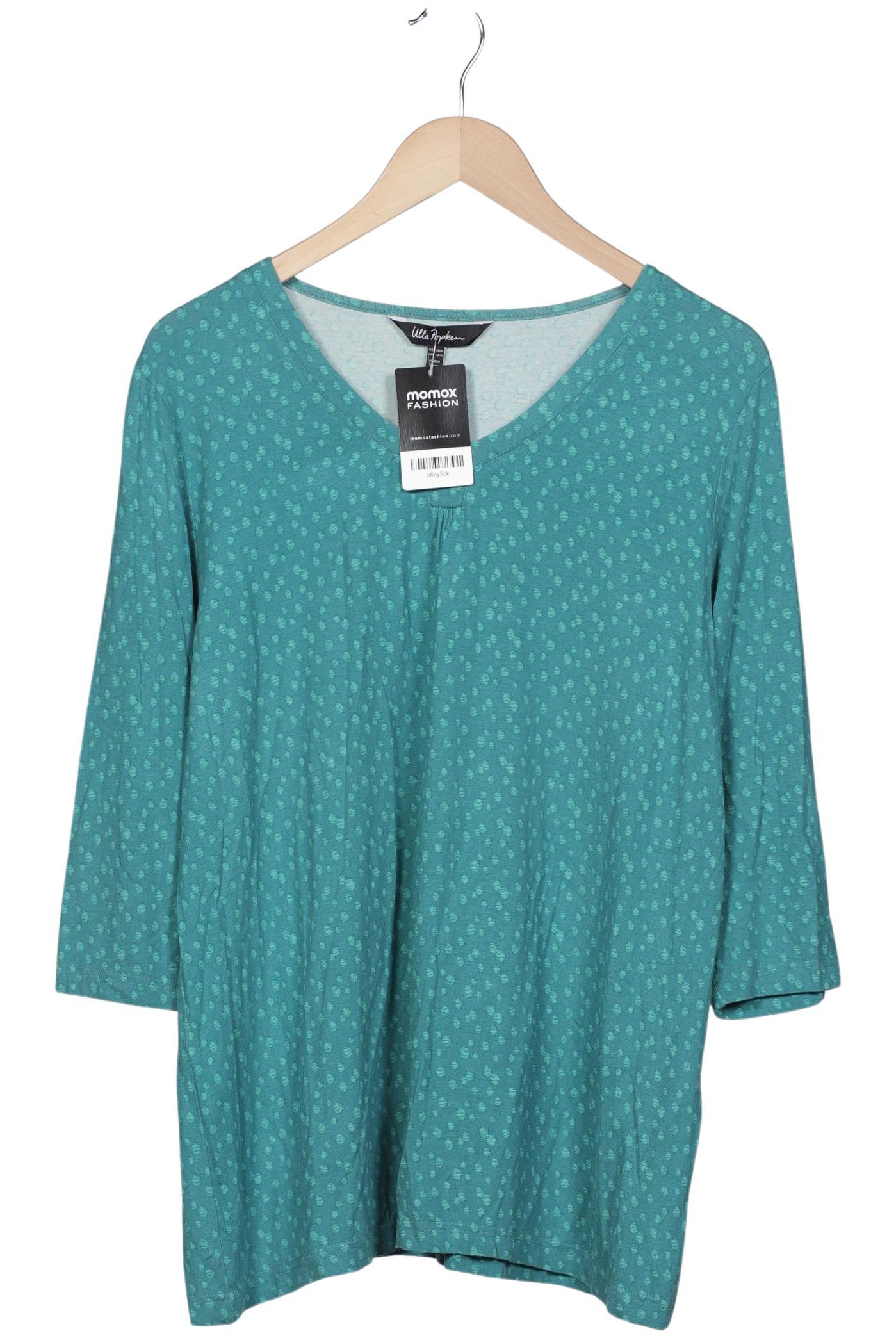 

Ulla Popken Damen Langarmshirt, türkis, Gr. 42