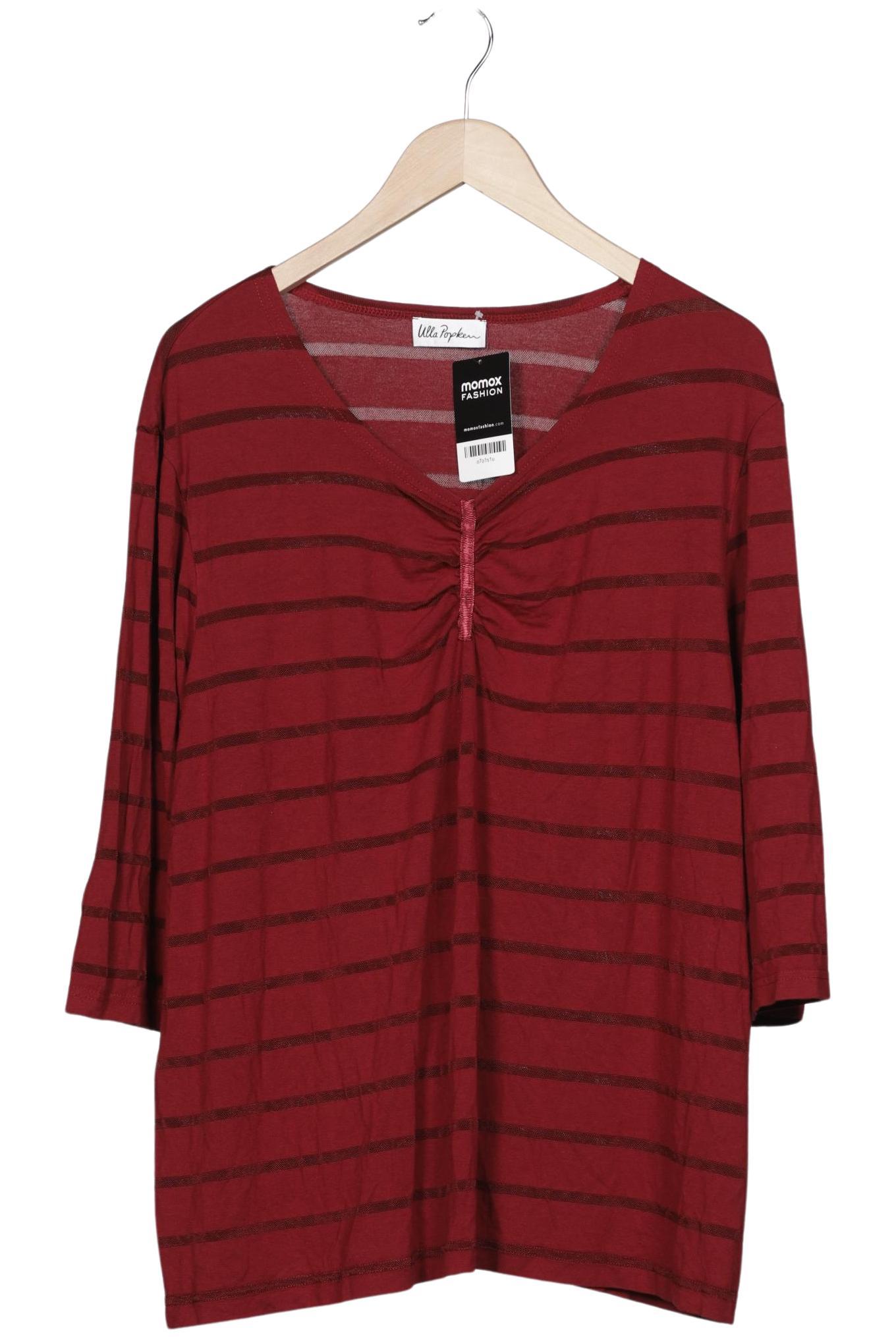 

Ulla Popken Damen Langarmshirt, bordeaux, Gr. 50