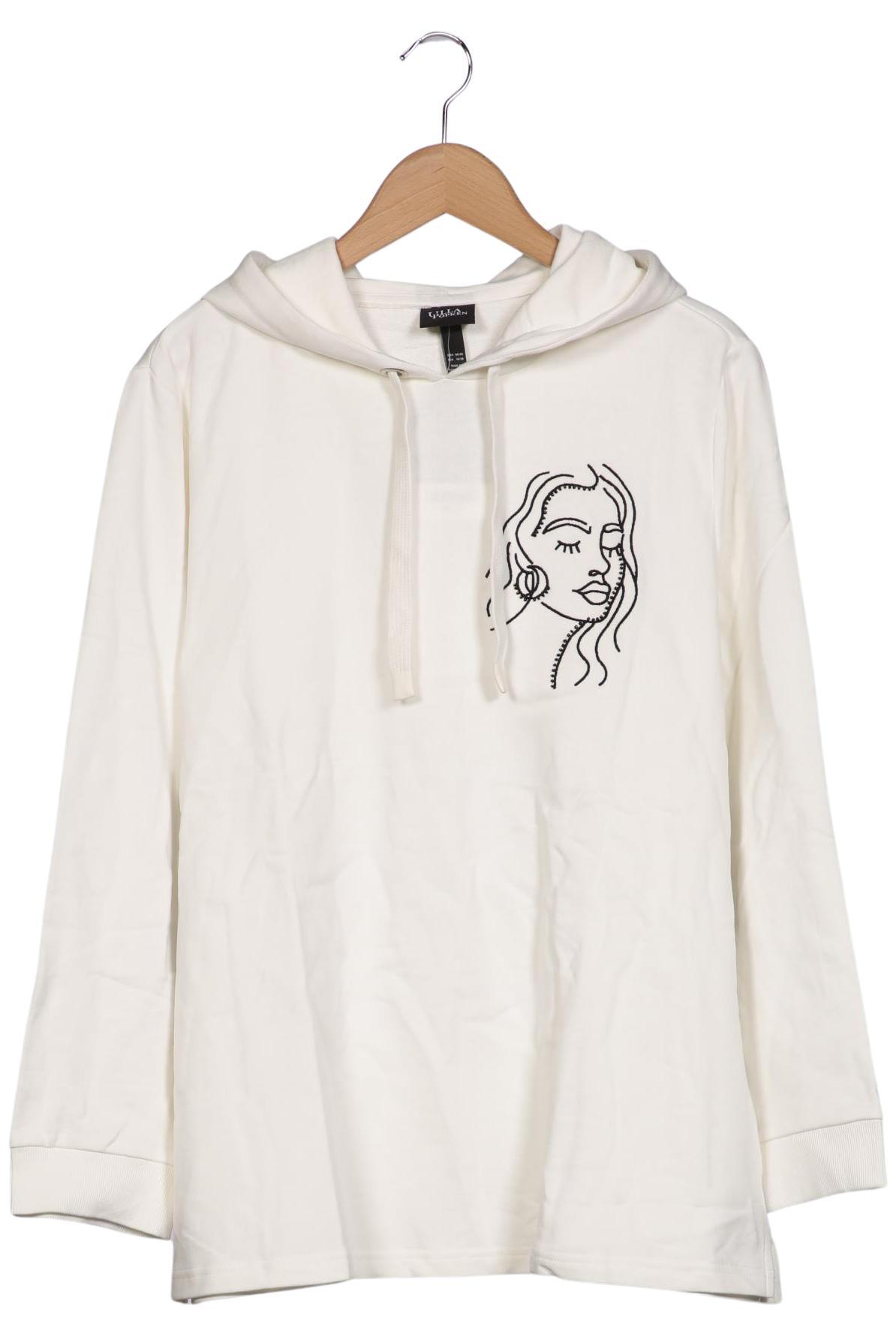 

Ulla Popken Damen Kapuzenpullover, cremeweiß, Gr. 46