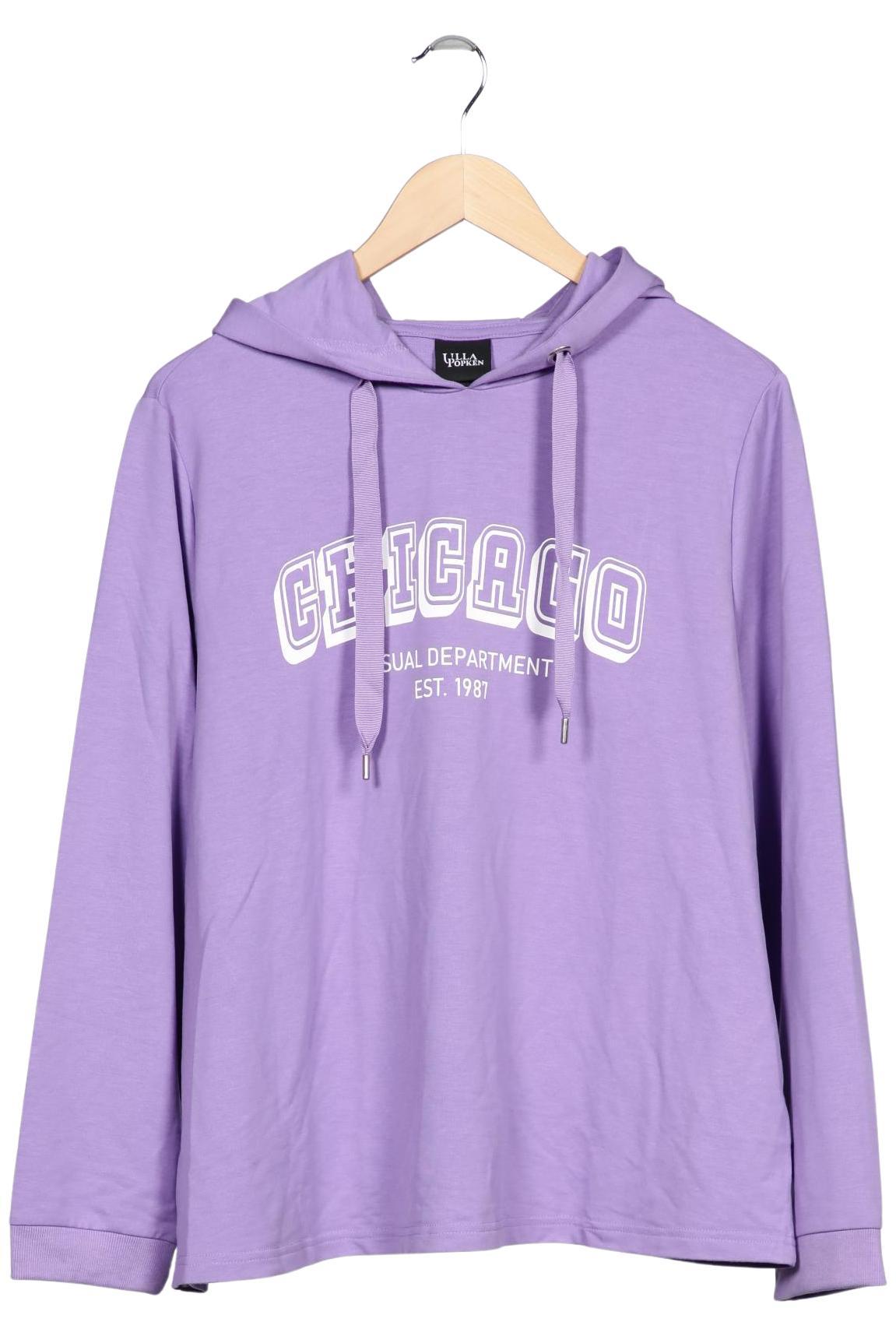 

Ulla Popken Damen Kapuzenpullover, flieder, Gr. 46