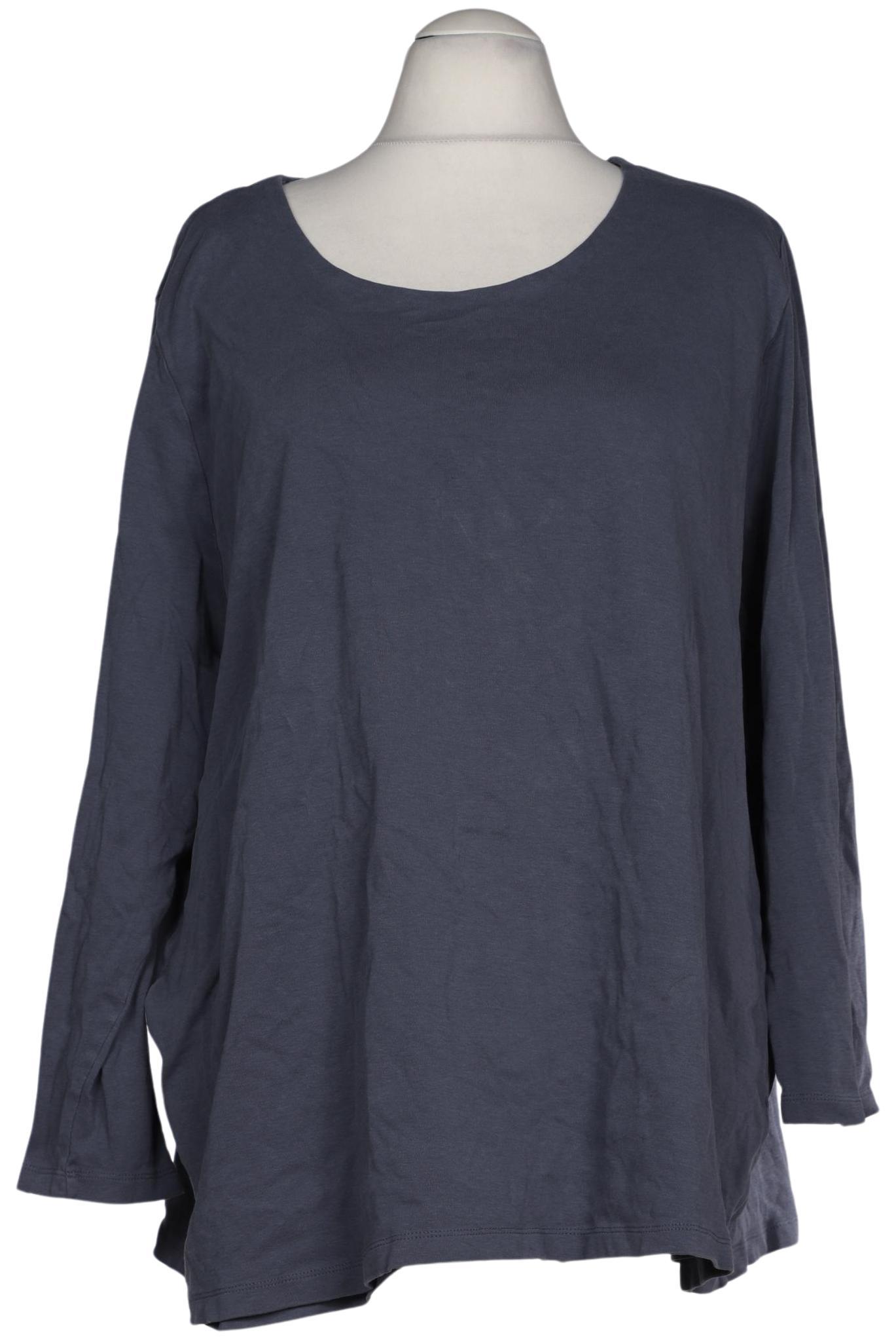 

Ulla Popken Damen Langarmshirt, blau, Gr. 58