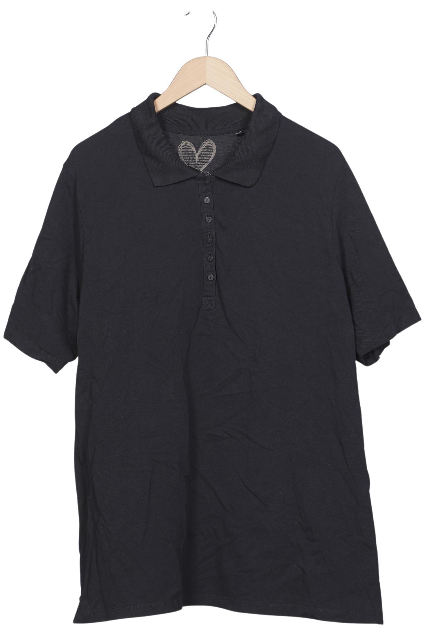 

Ulla Popken Damen Poloshirt, schwarz, Gr. 50