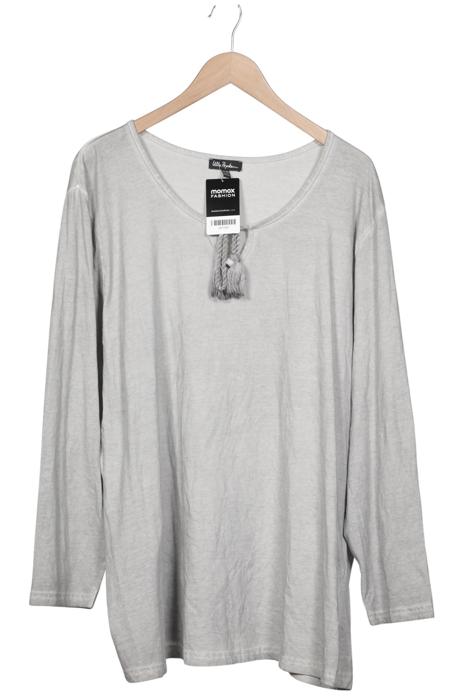 

Ulla Popken Damen Langarmshirt, grau, Gr. 50