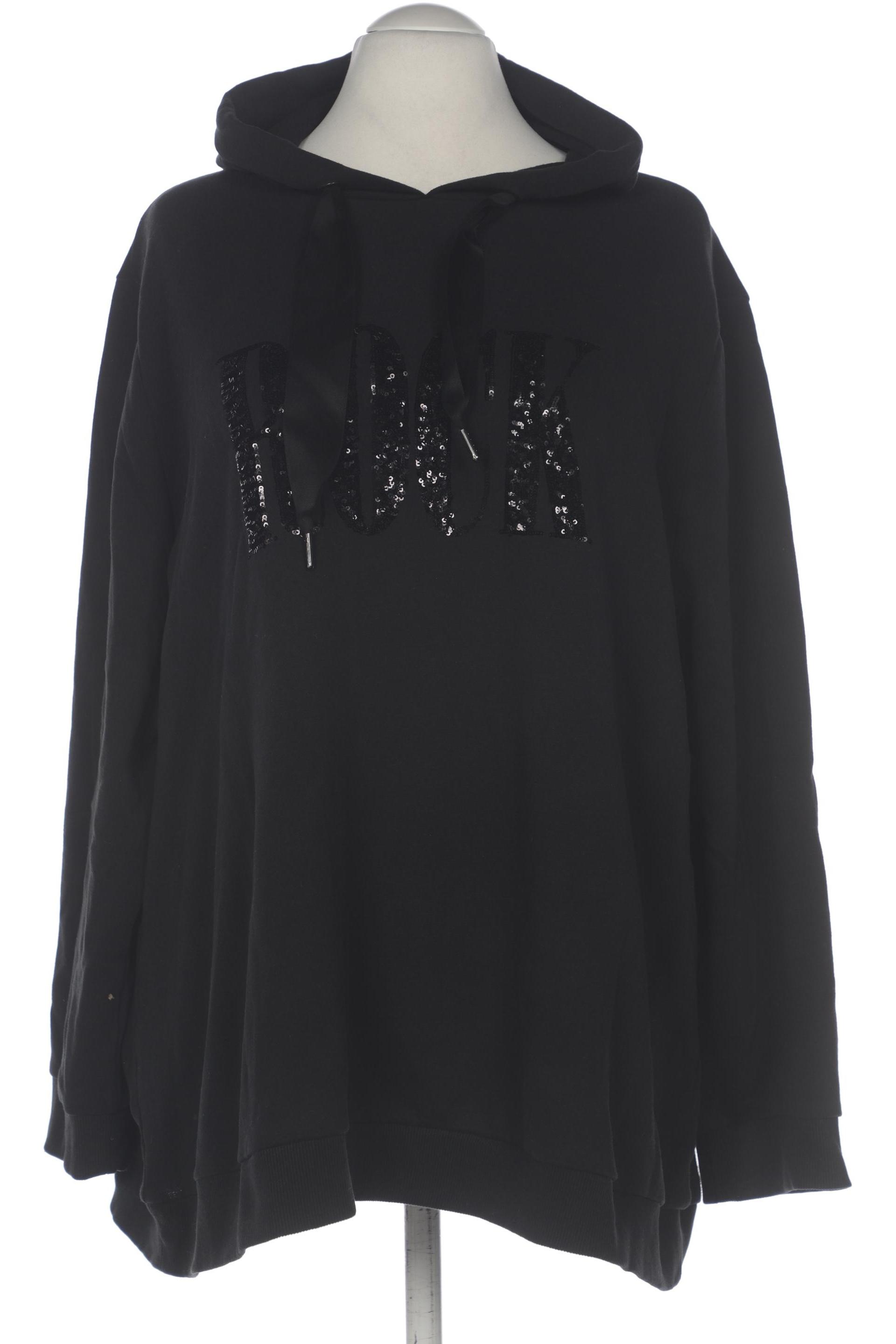 

Ulla Popken Damen Kapuzenpullover, schwarz, Gr. 54