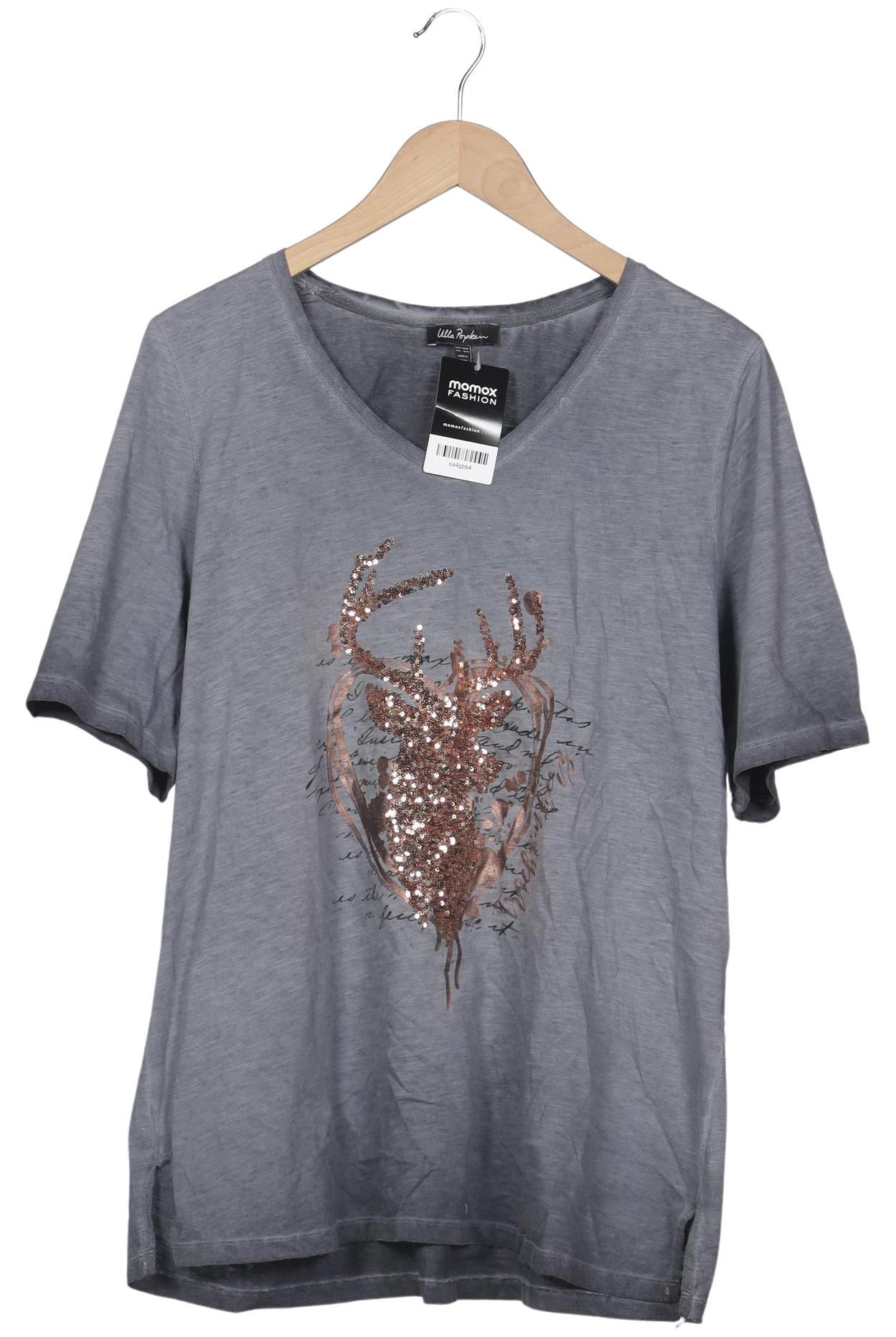 

Ulla Popken Damen T-Shirt, grau, Gr. 46