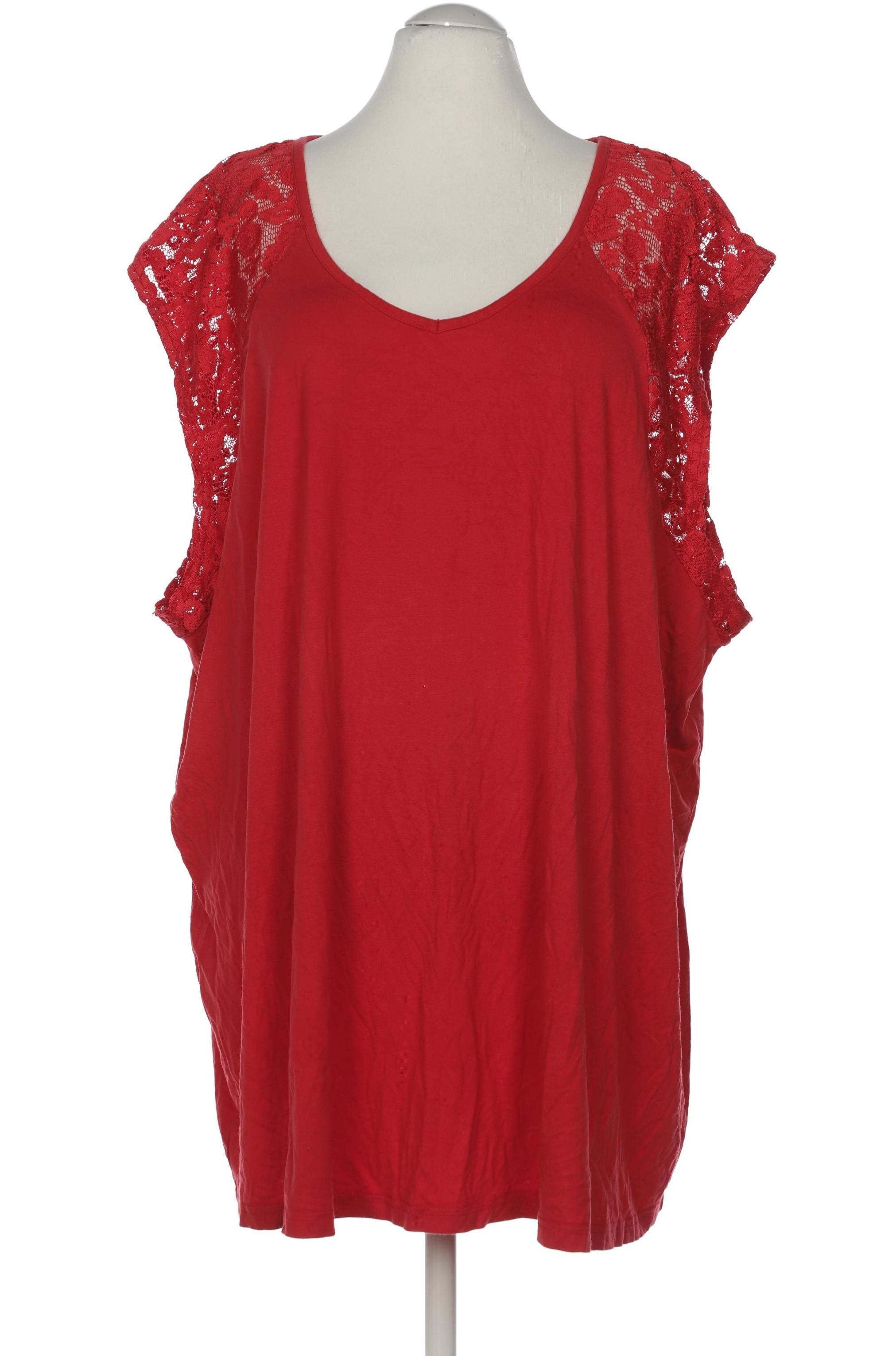 

Ulla Popken Damen T-Shirt, rot, Gr. 46