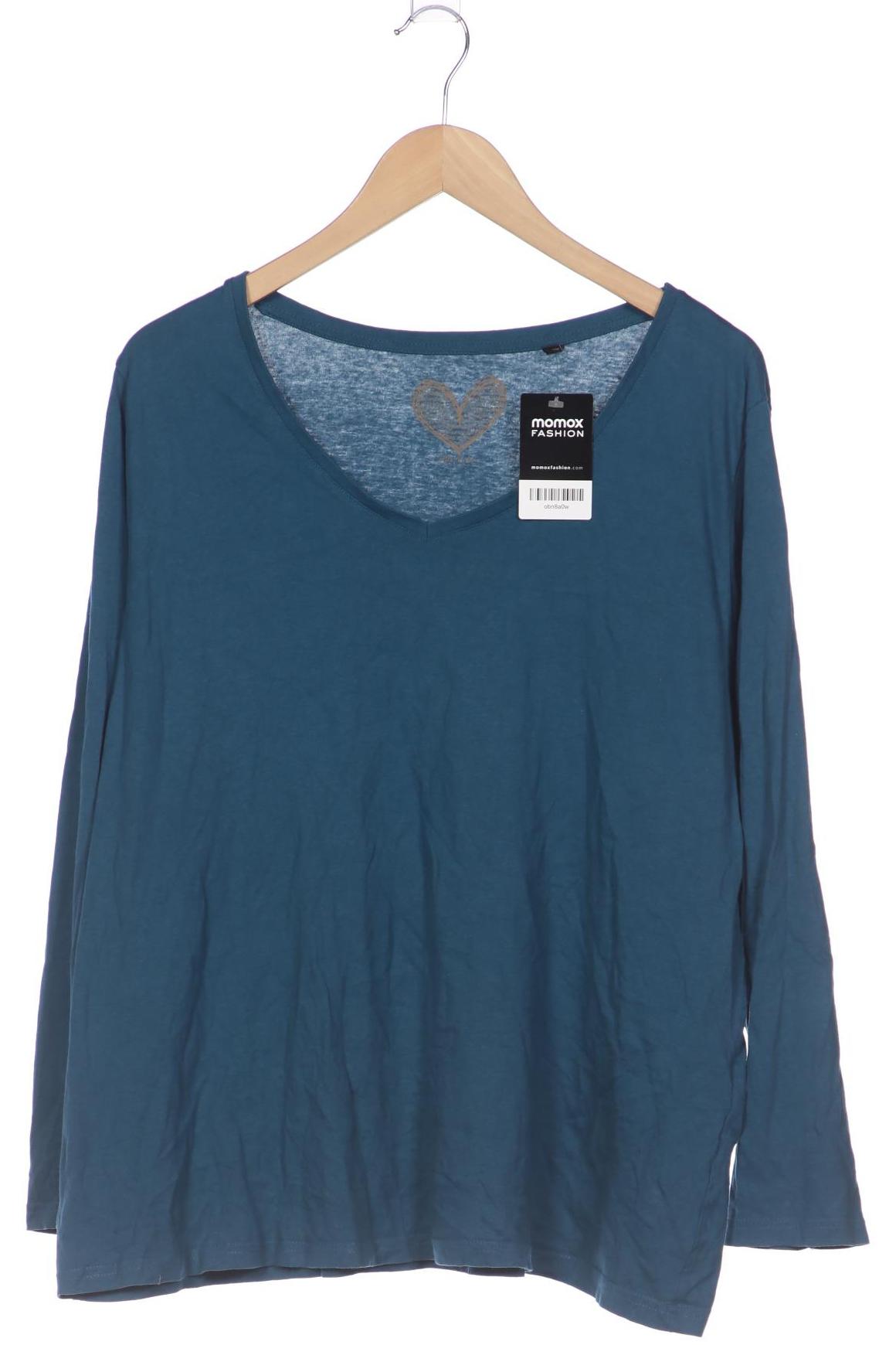 

Ulla Popken Damen Langarmshirt, türkis, Gr. 50
