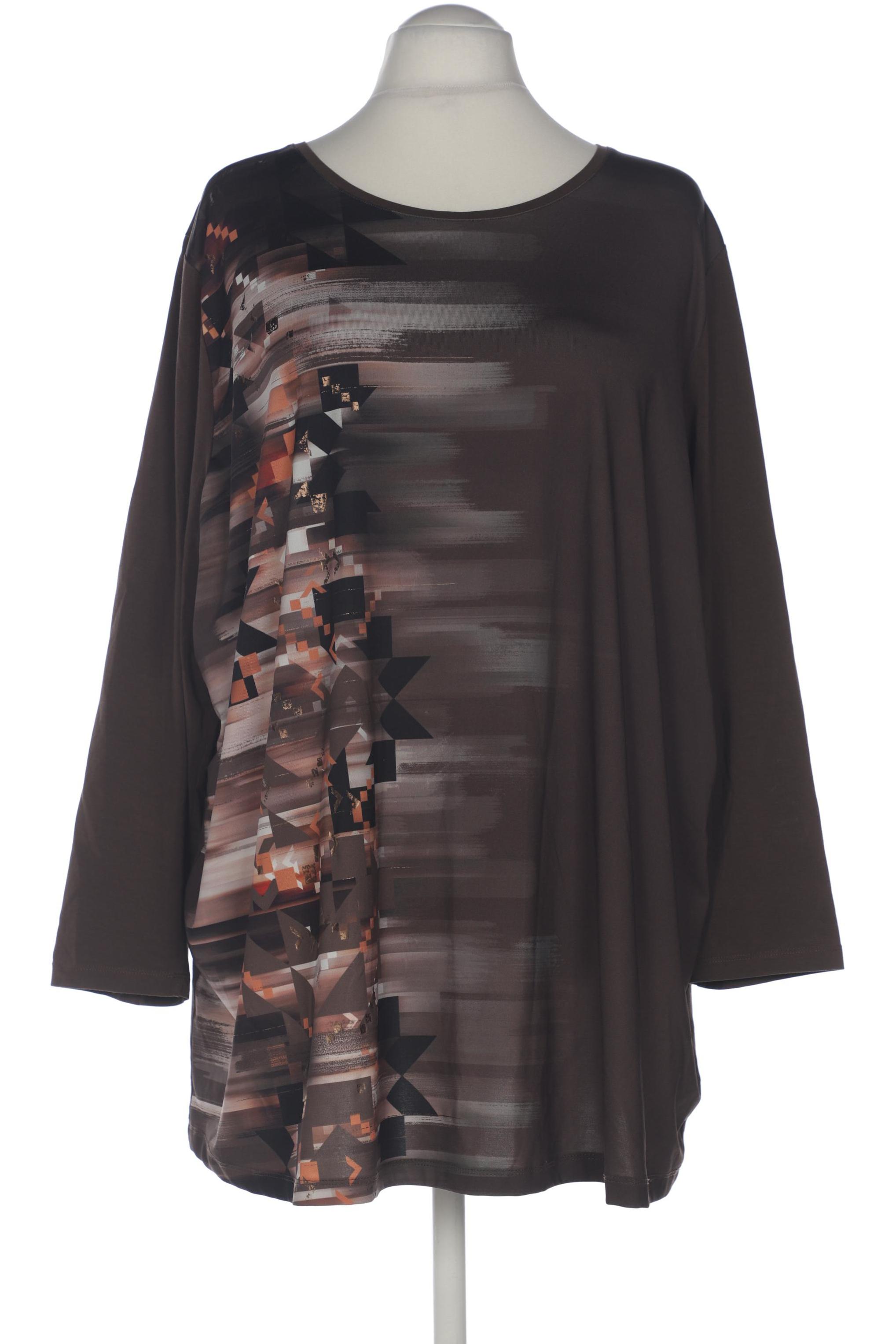 

Ulla Popken Damen Langarmshirt, braun, Gr. 54