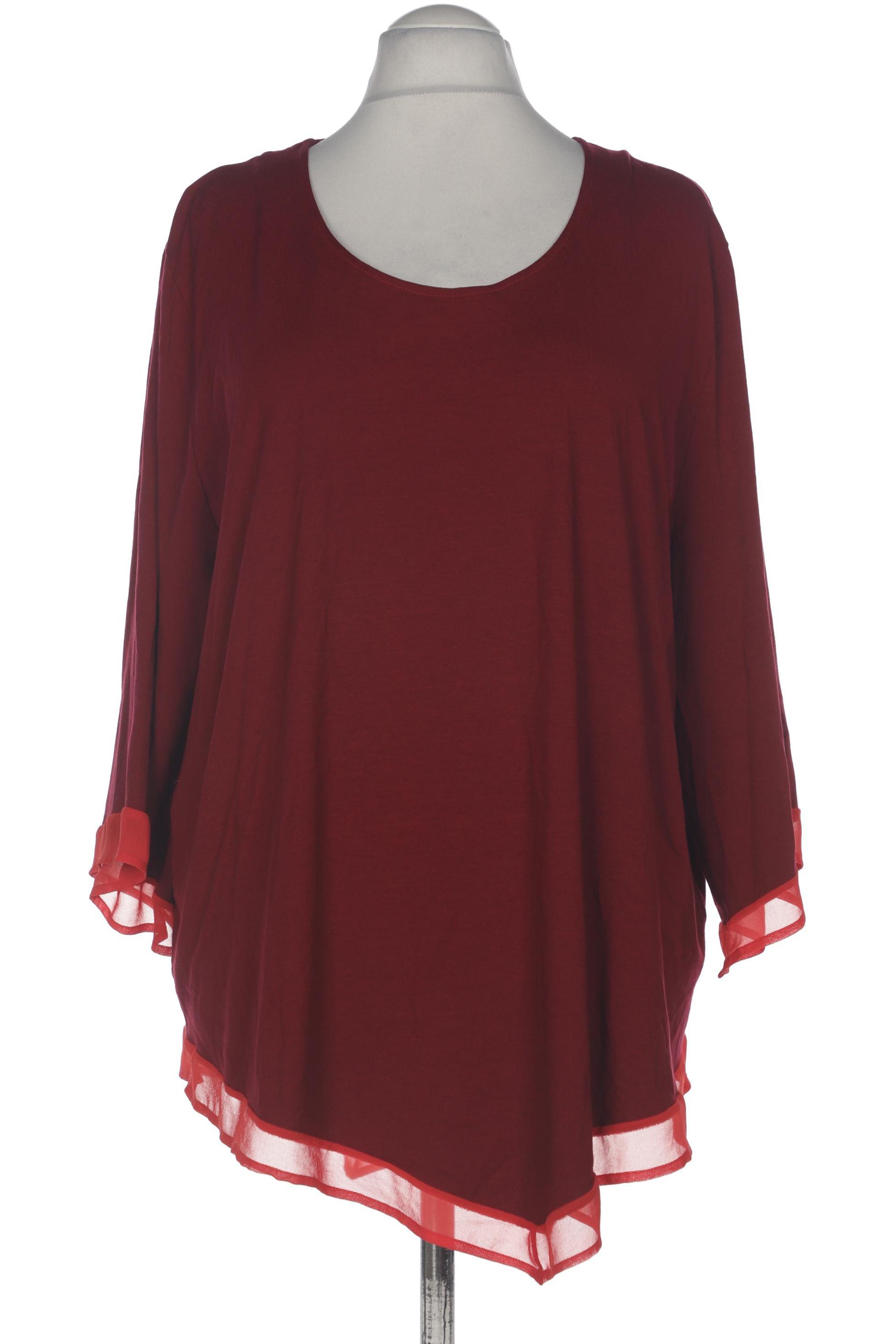 

Ulla Popken Damen Langarmshirt, bordeaux, Gr. 54