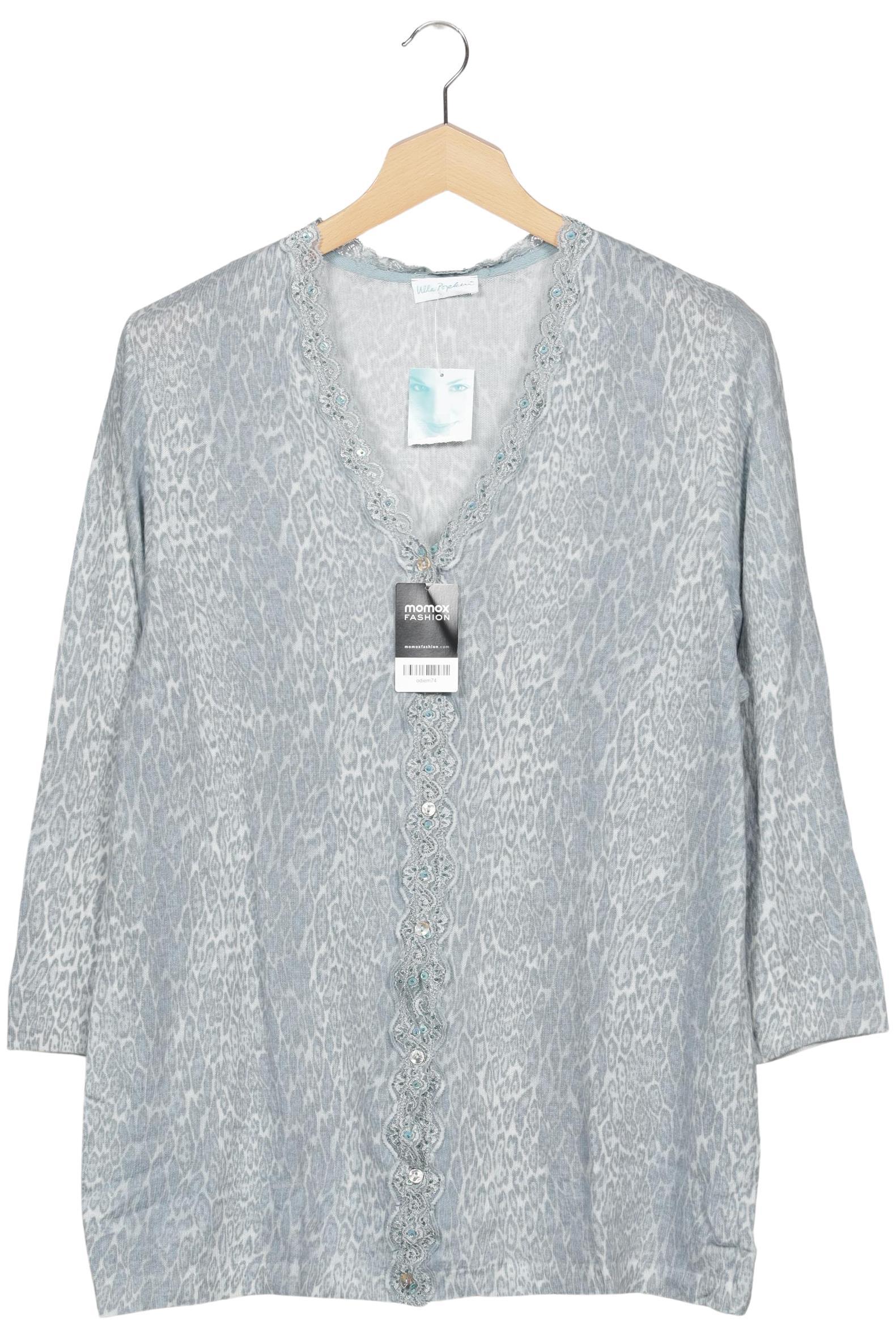 

Ulla Popken Damen Strickjacke, hellblau, Gr. 46
