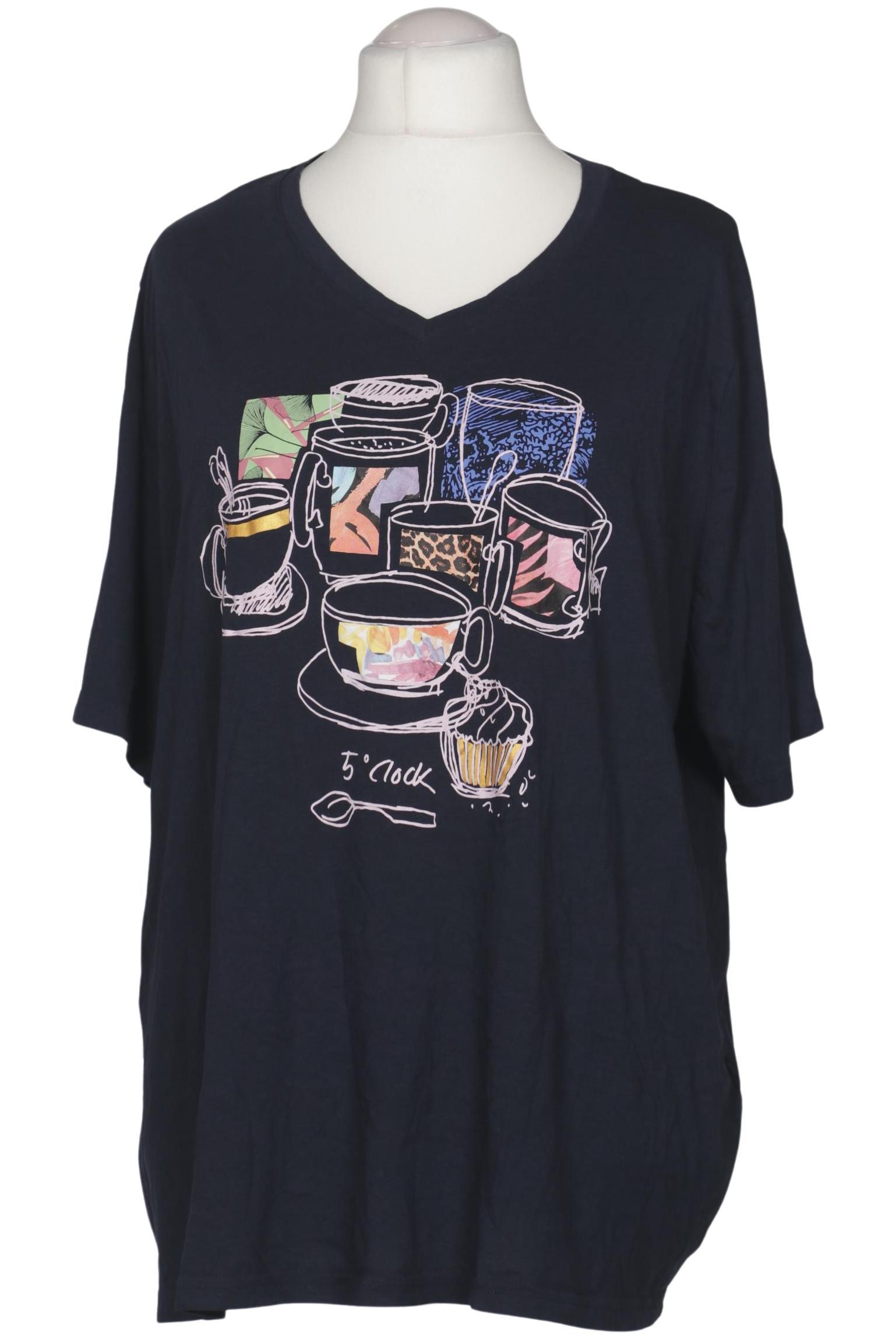 

Ulla Popken Damen T-Shirt, marineblau, Gr. 54