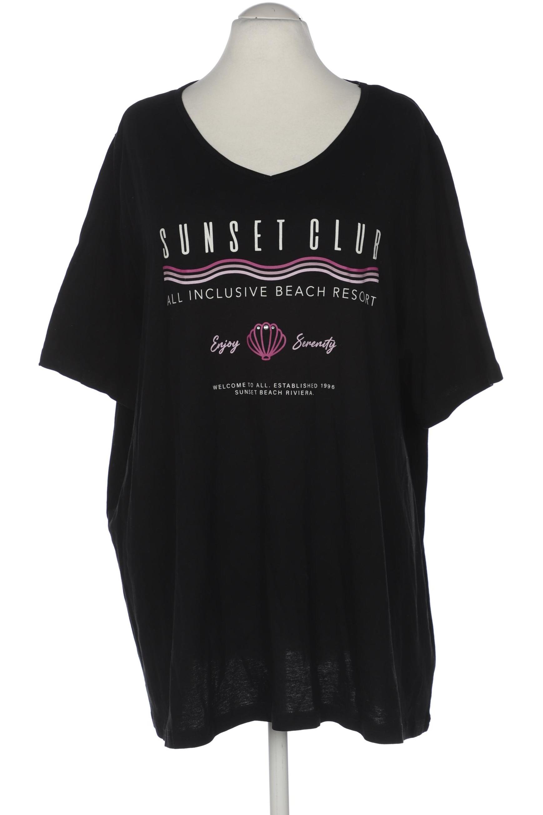 

Ulla Popken Damen T-Shirt, schwarz, Gr. 58