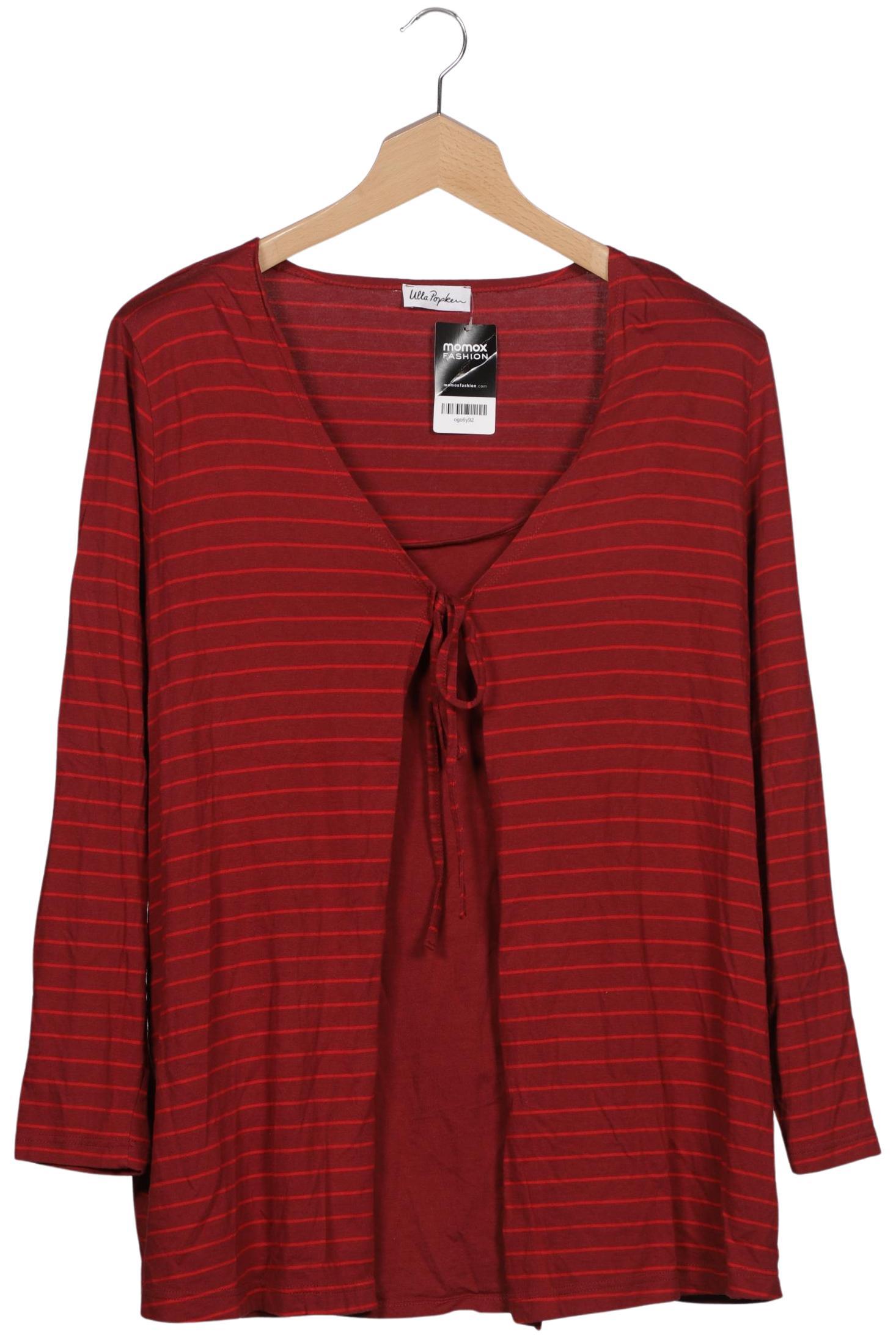 

Ulla Popken Damen Langarmshirt, bordeaux, Gr. 48