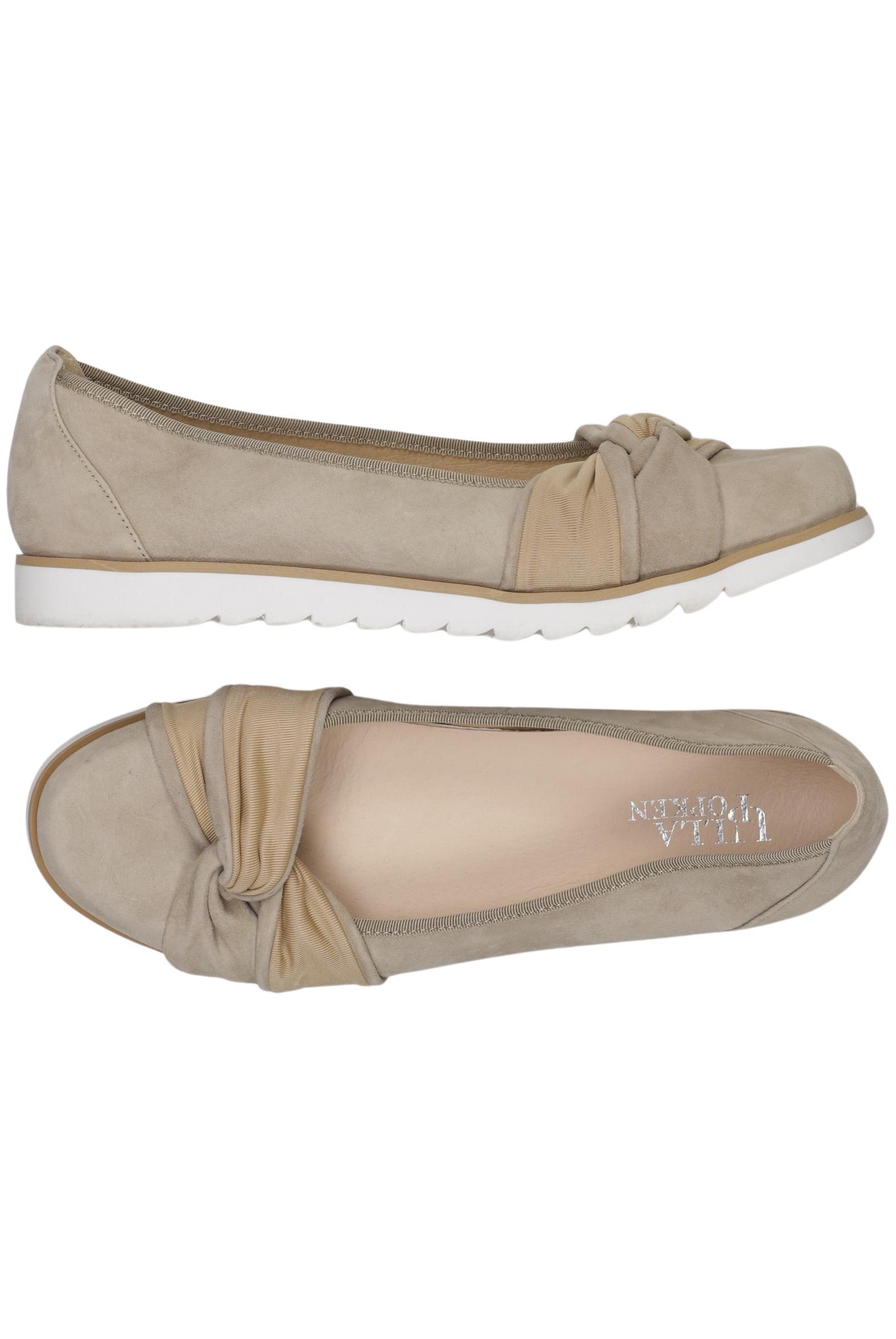 

Ulla Popken Damen Halbschuh, beige, Gr. 40