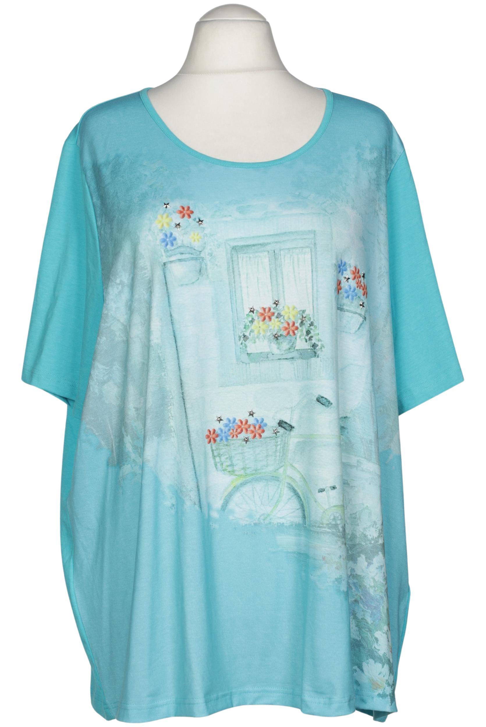 

Ulla Popken Damen T-Shirt, blau, Gr. 54