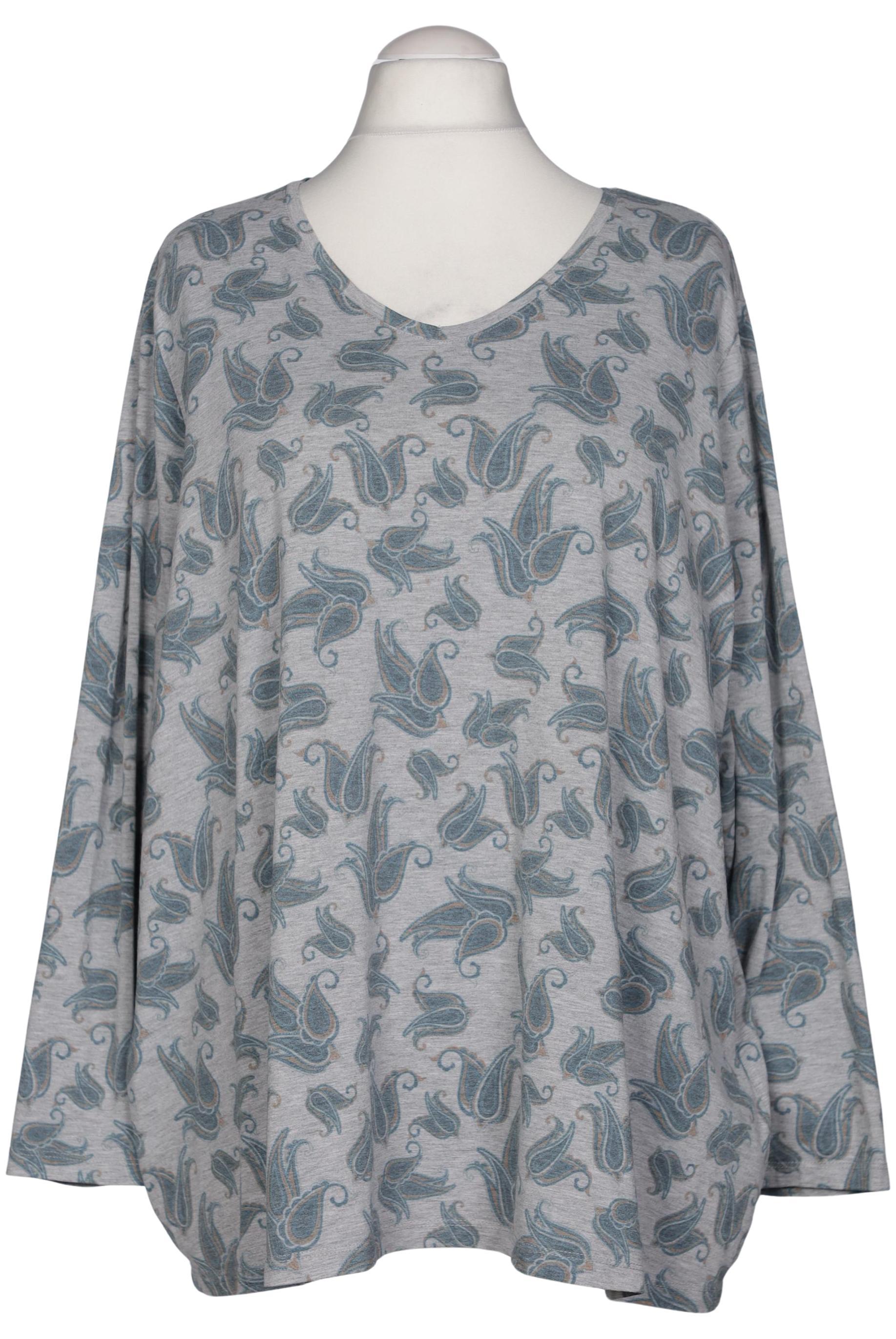 

Ulla Popken Damen Langarmshirt, grau, Gr. 54